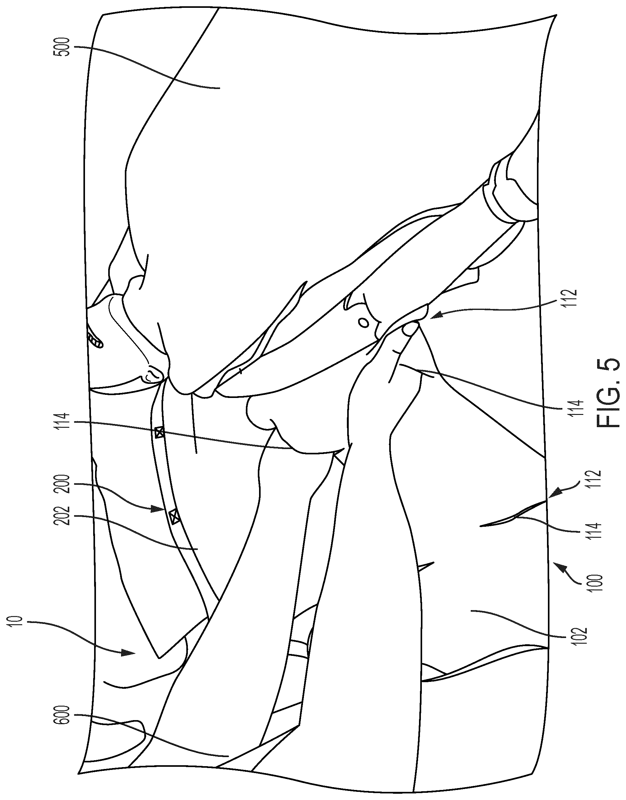 Patent US12508182 Figure 5 – Sheet assembly for positioning a patient