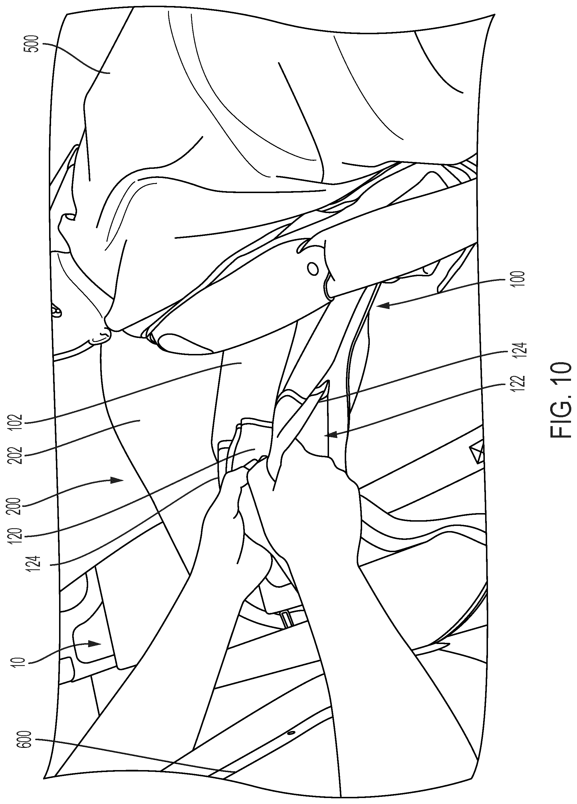 Patent US12508182 Figure 10 – Sheet assembly for positioning a patient