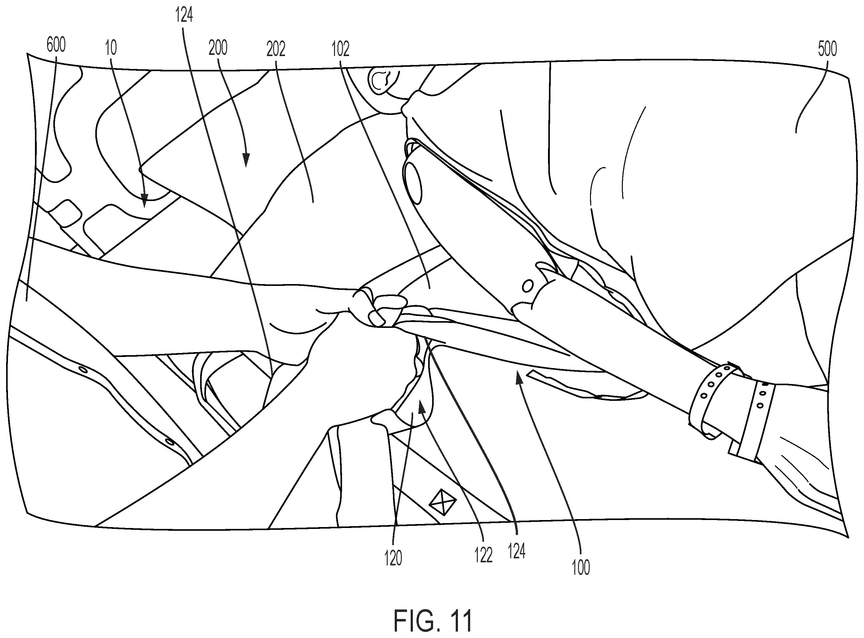 Patent US12508182 Figure 11 – Sheet assembly for positioning a patient