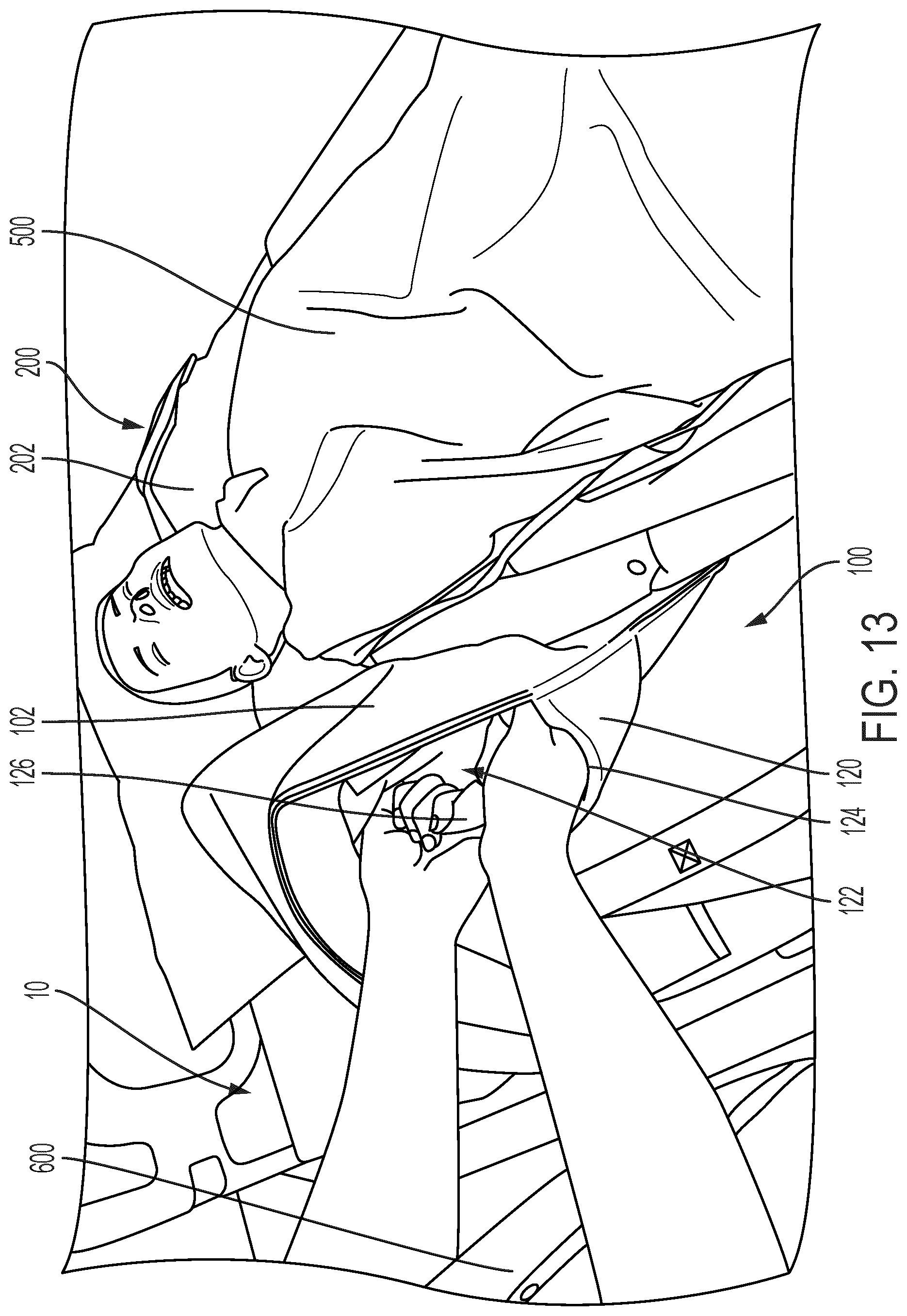 Patent US12508182 Figure 13 – Sheet assembly for positioning a patient
