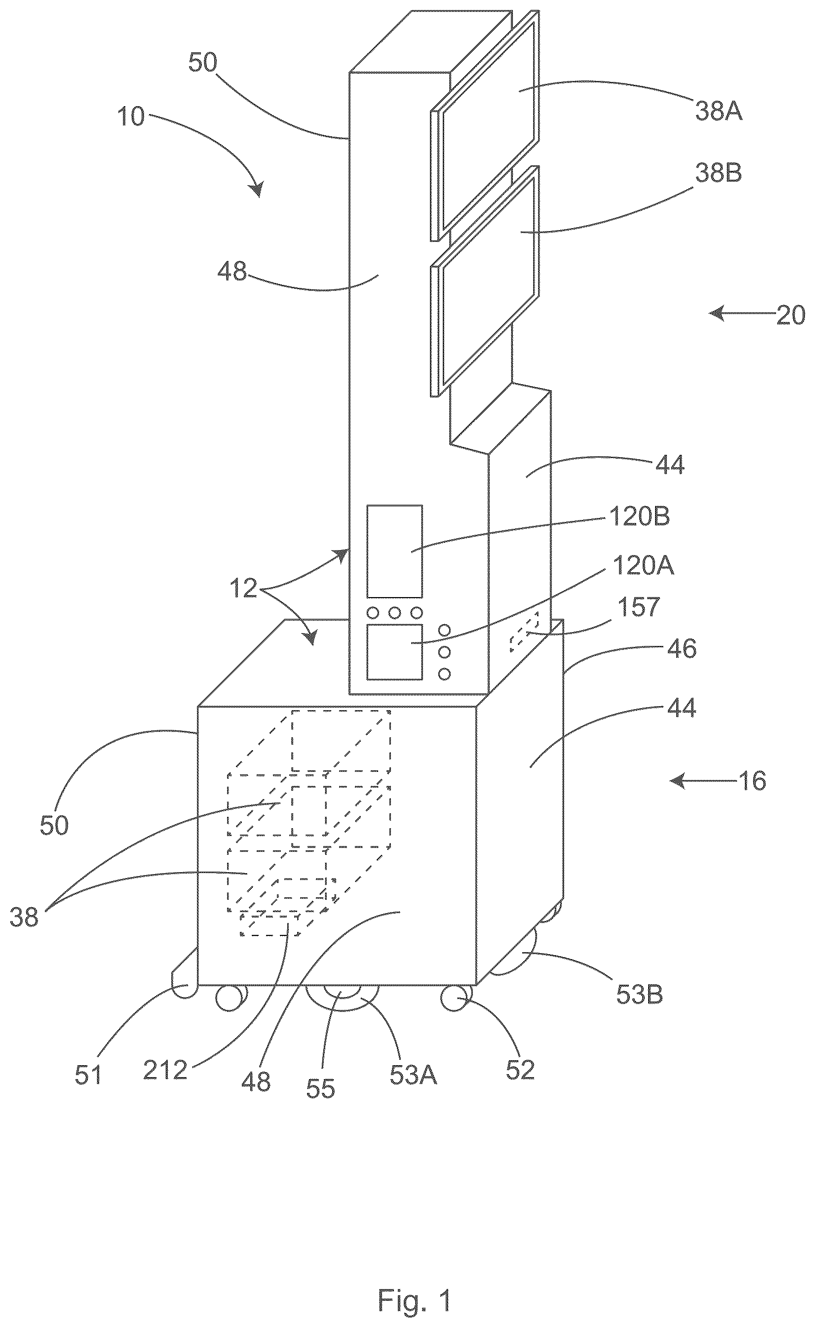 Patent US12508183 Figure 1 – Relocation module and methods for surgical equipment