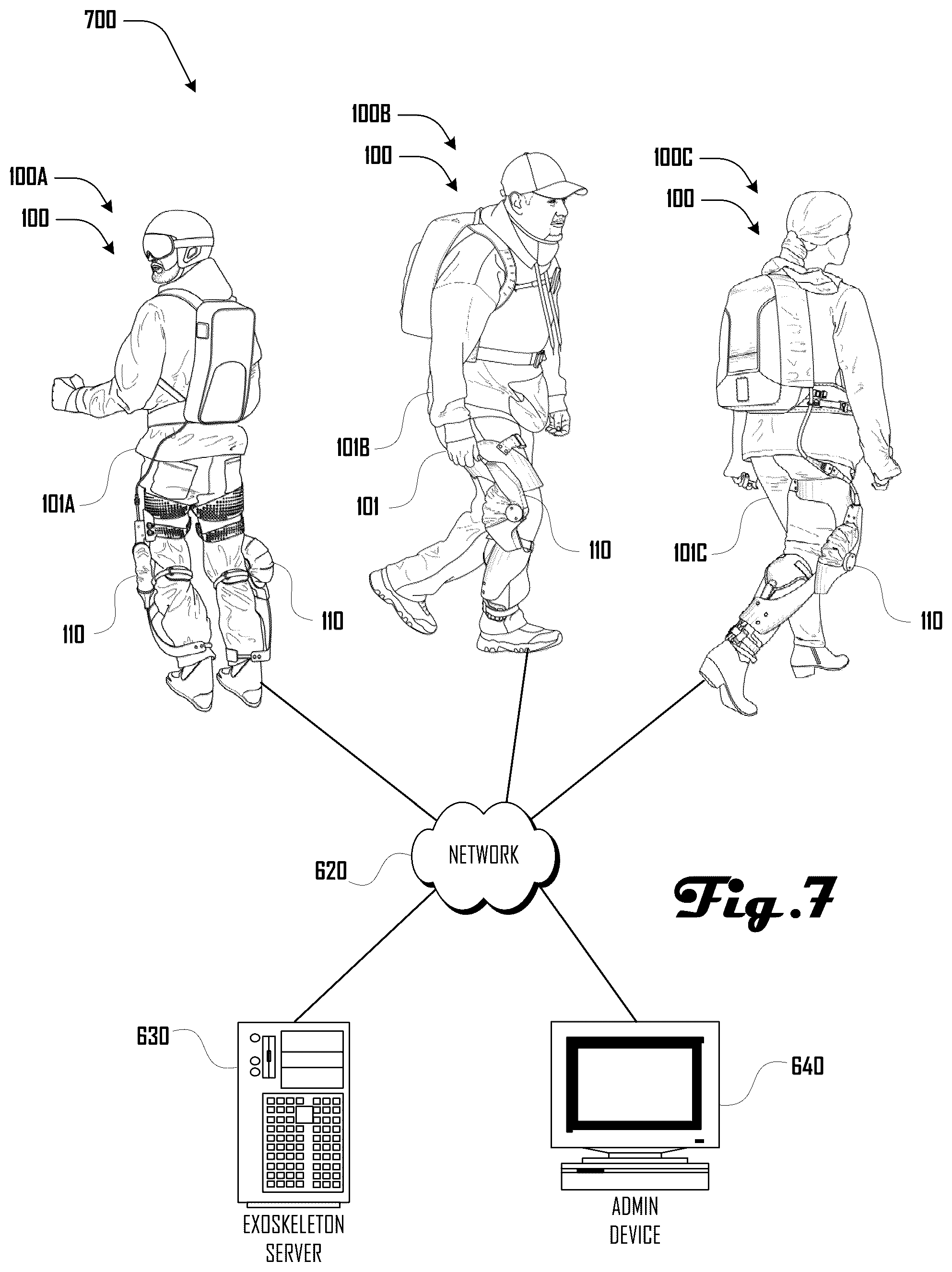 Patent US12508185 Figure 7 – Data logging and third-party administration of a mobile robot