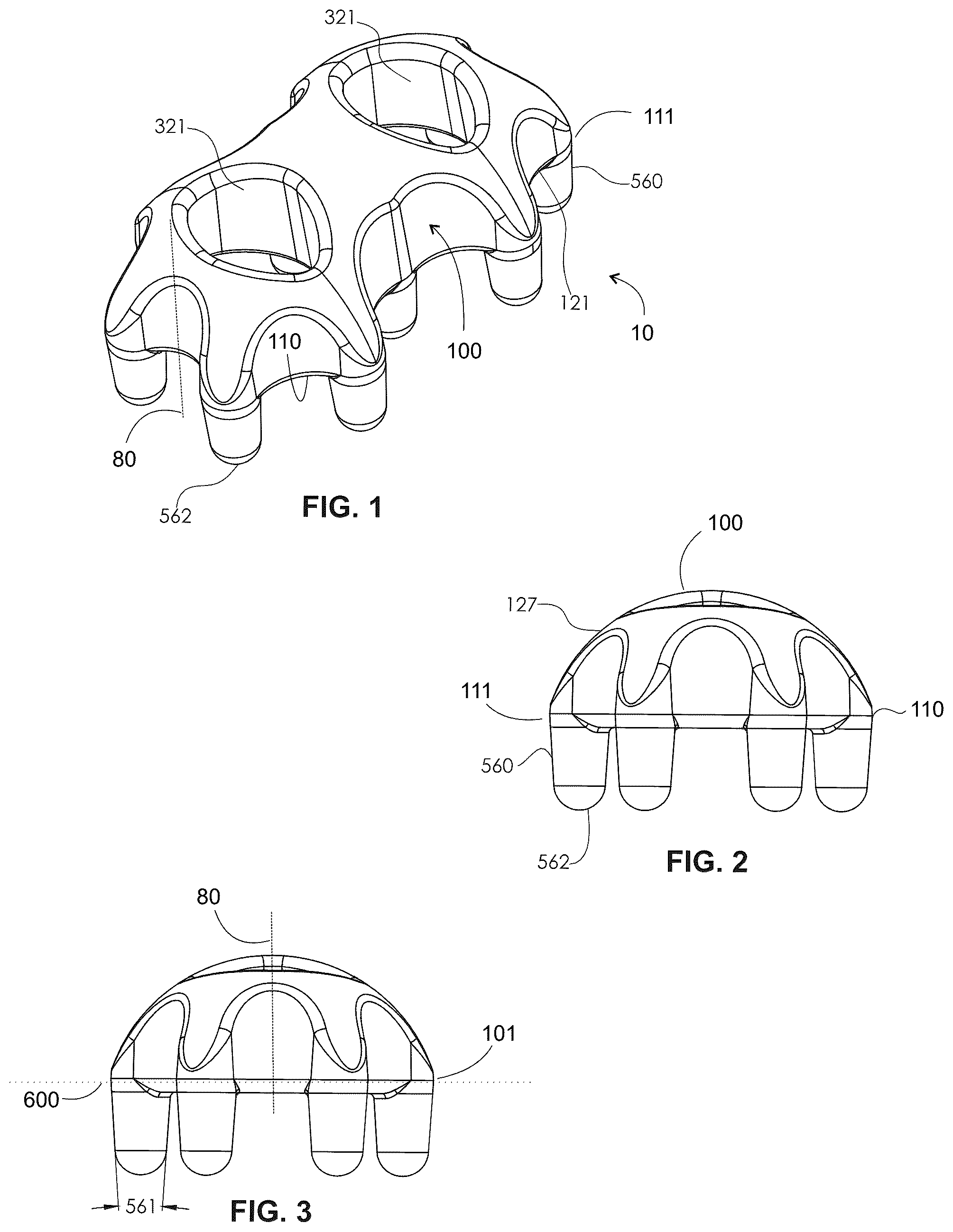 Patent US12508188 Figure 1 – Fascia massager and its method of manufacture