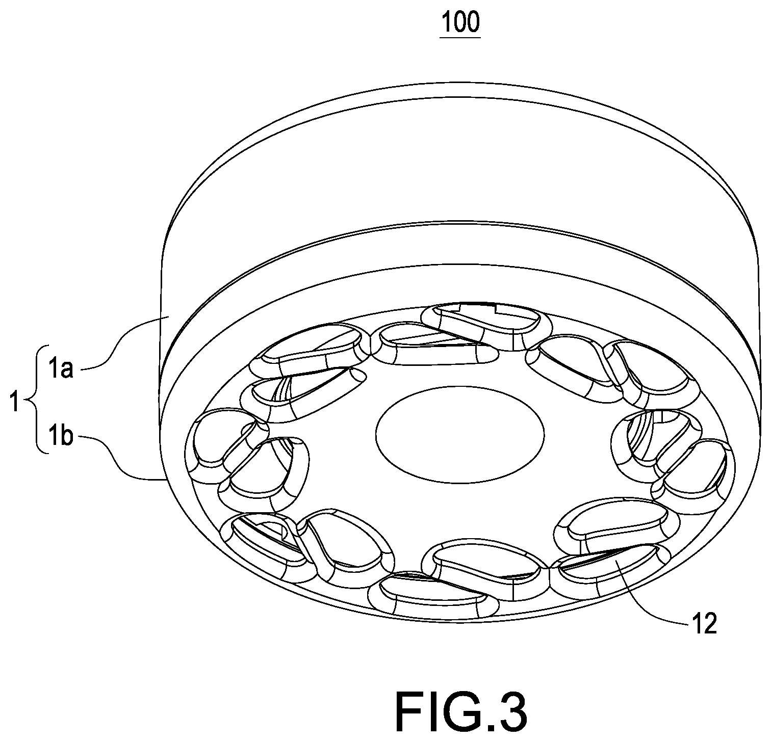 Patent US12508190 Figure 3 – Negative-pressure massaging device