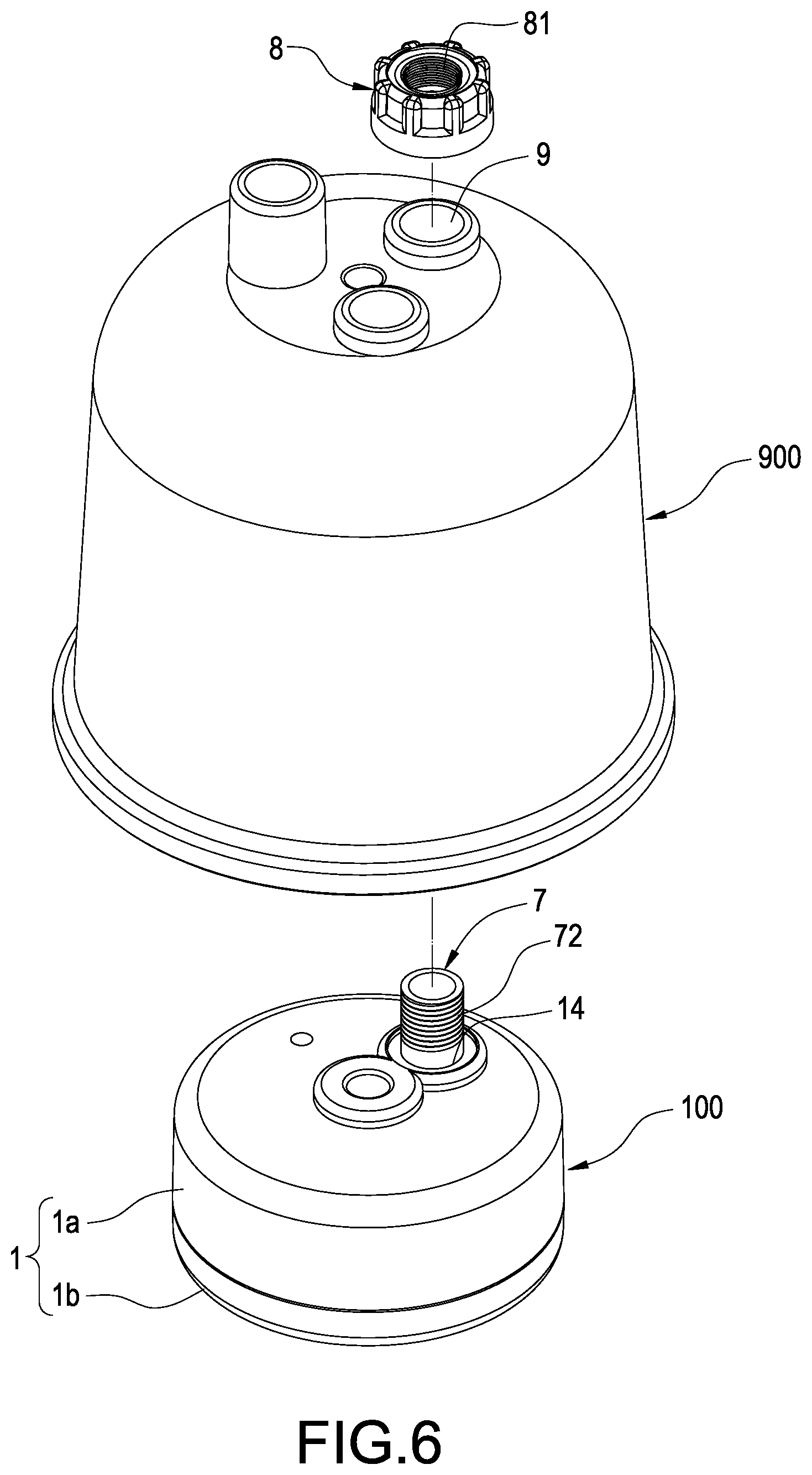 Patent US12508190 Figure 6 – Negative-pressure massaging device