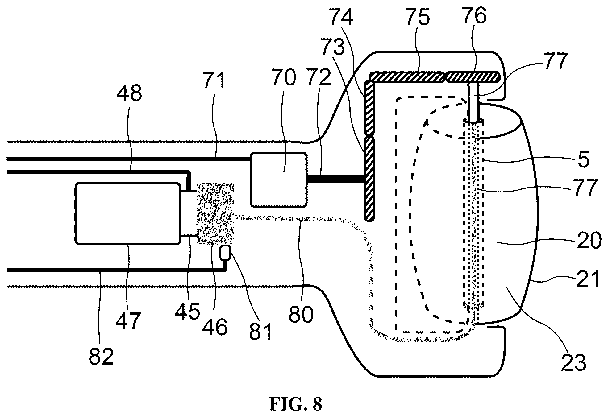 Patent US12508192 Figure 8 – Device and method for dry eye treatment