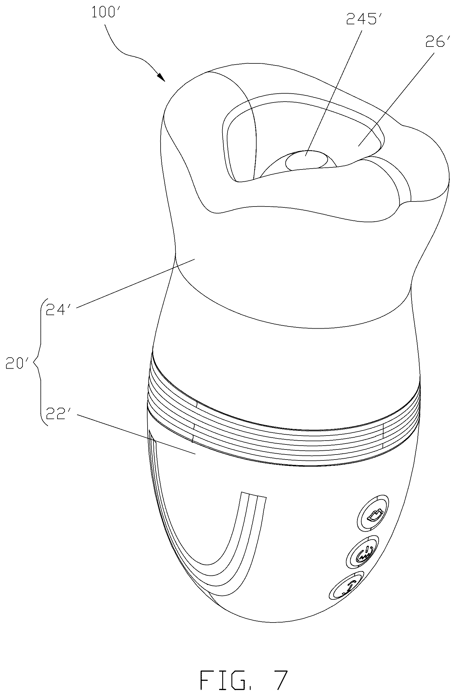 Patent US12508193 Figure 7 – Massage device