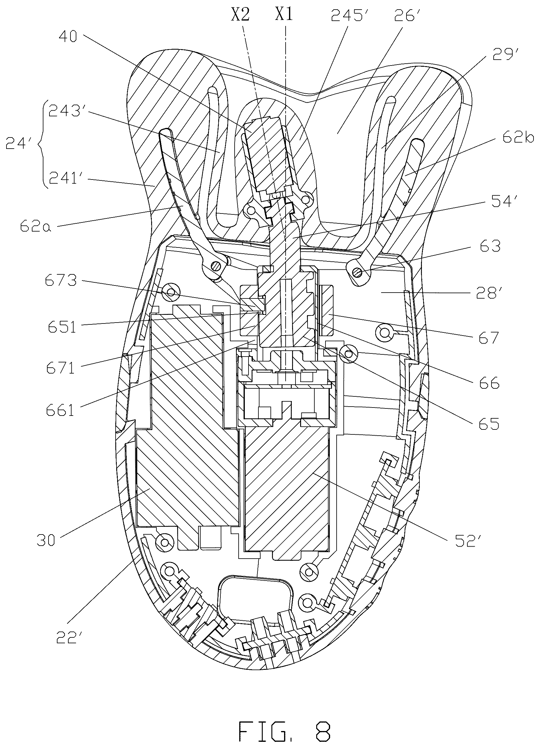 Patent US12508193 Figure 8 – Massage device