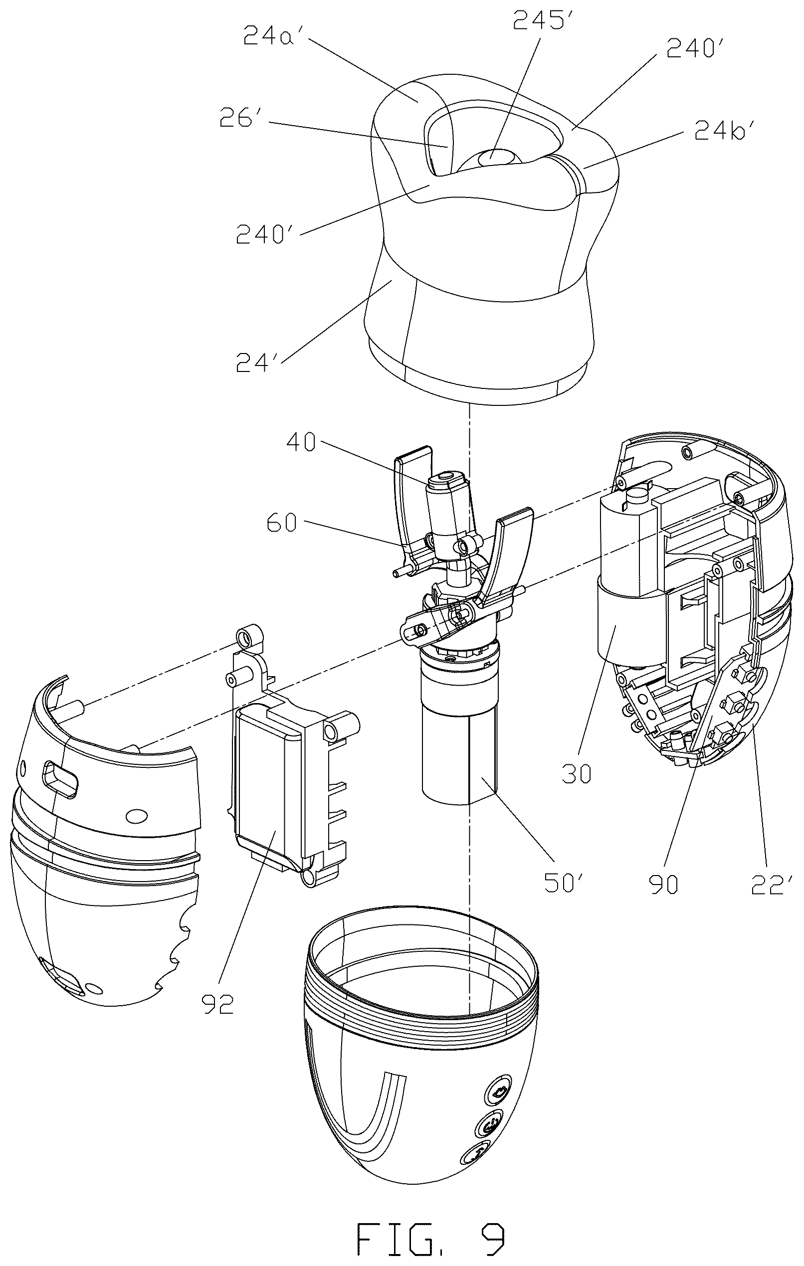 Patent US12508193 Figure 9 – Massage device