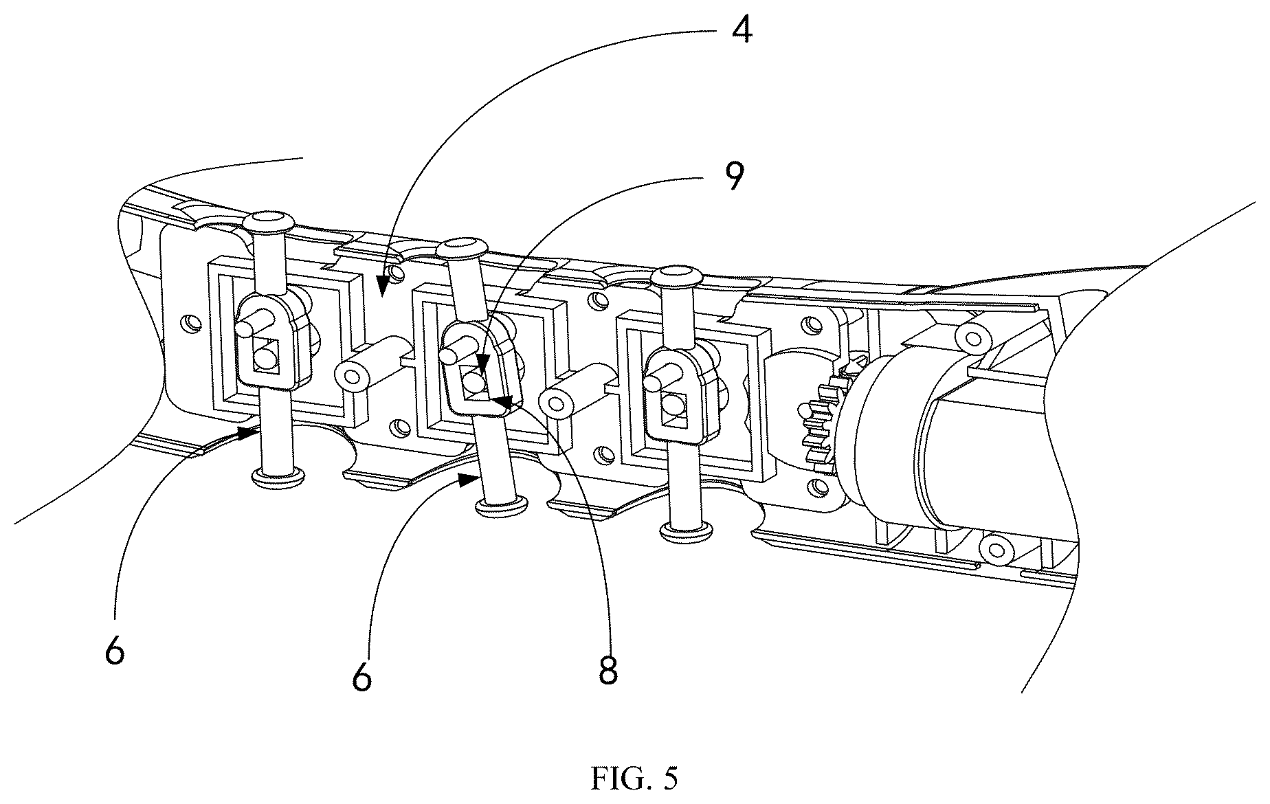 Patent US12508194 Figure 5 – Gear-driven massager