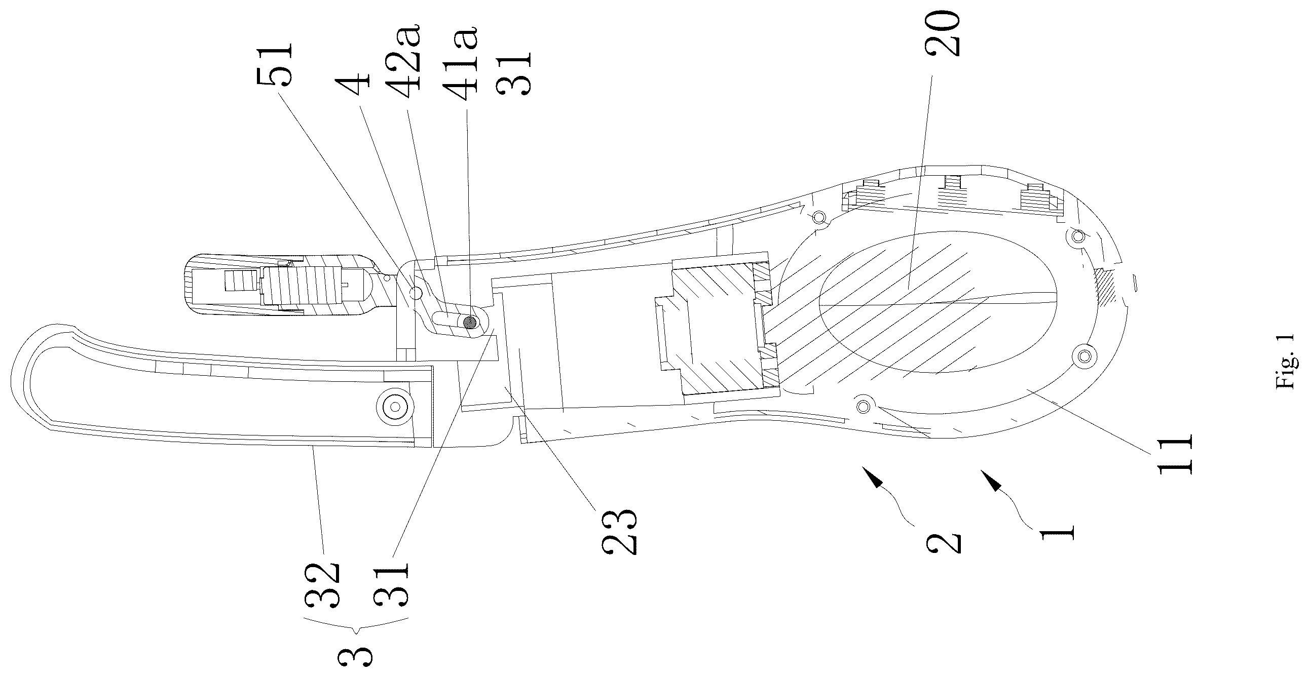Patent US12508195 Figure 1 – Sexual product with dual-drive structure
