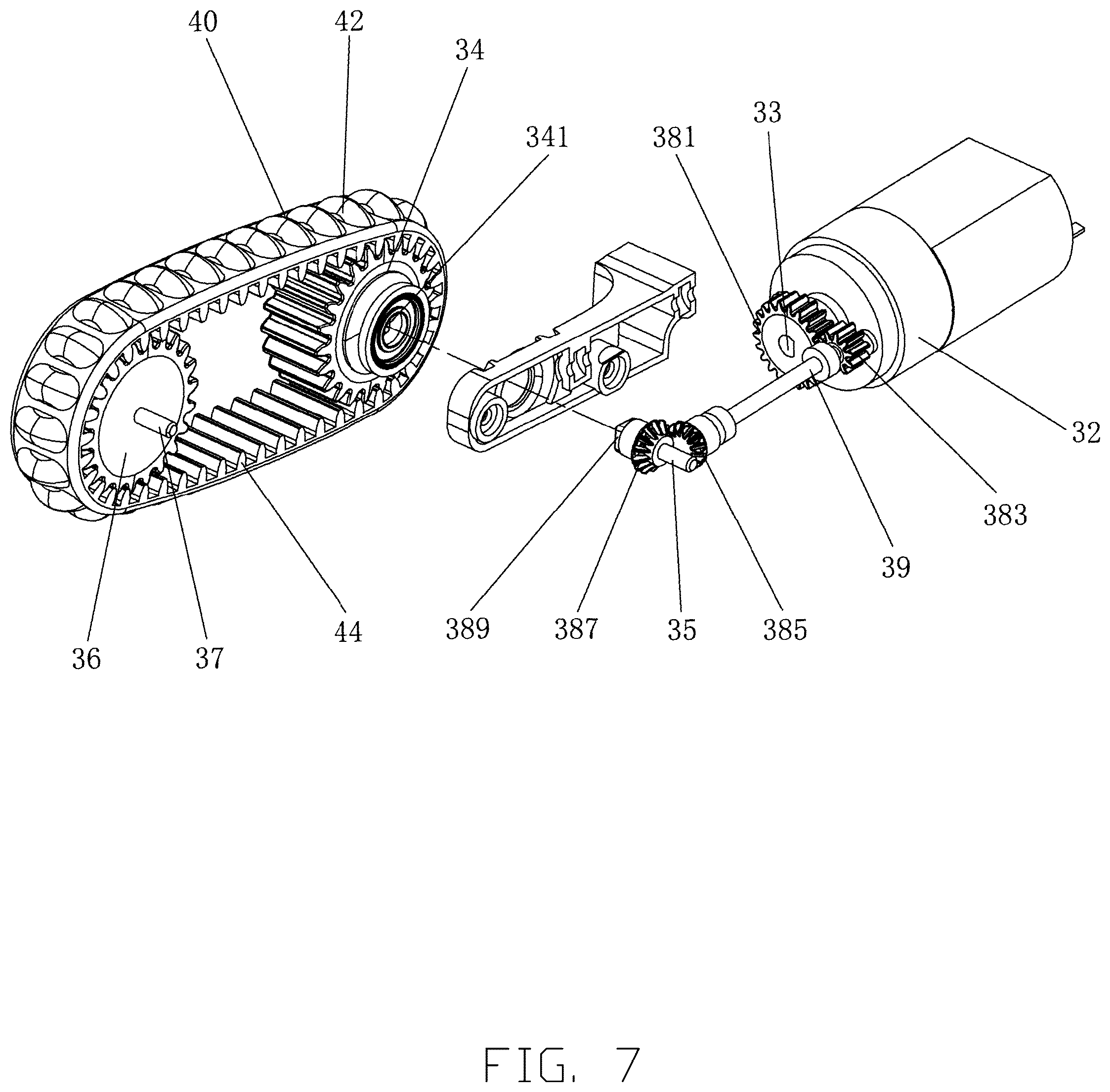 Patent US12508196 Figure 7 – Massage device