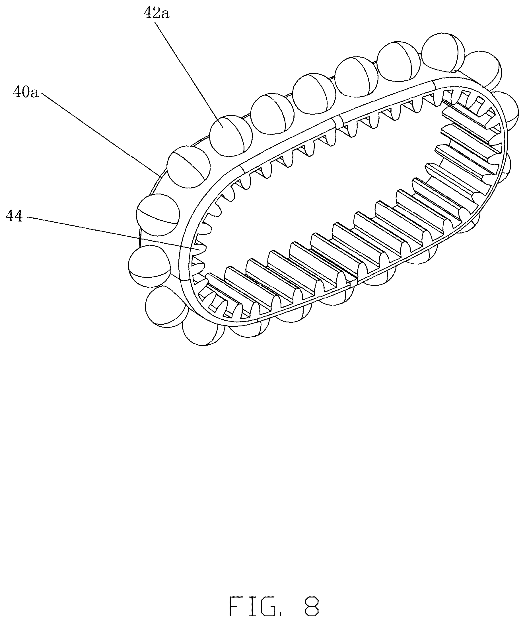 Patent US12508196 Figure 8 – Massage device