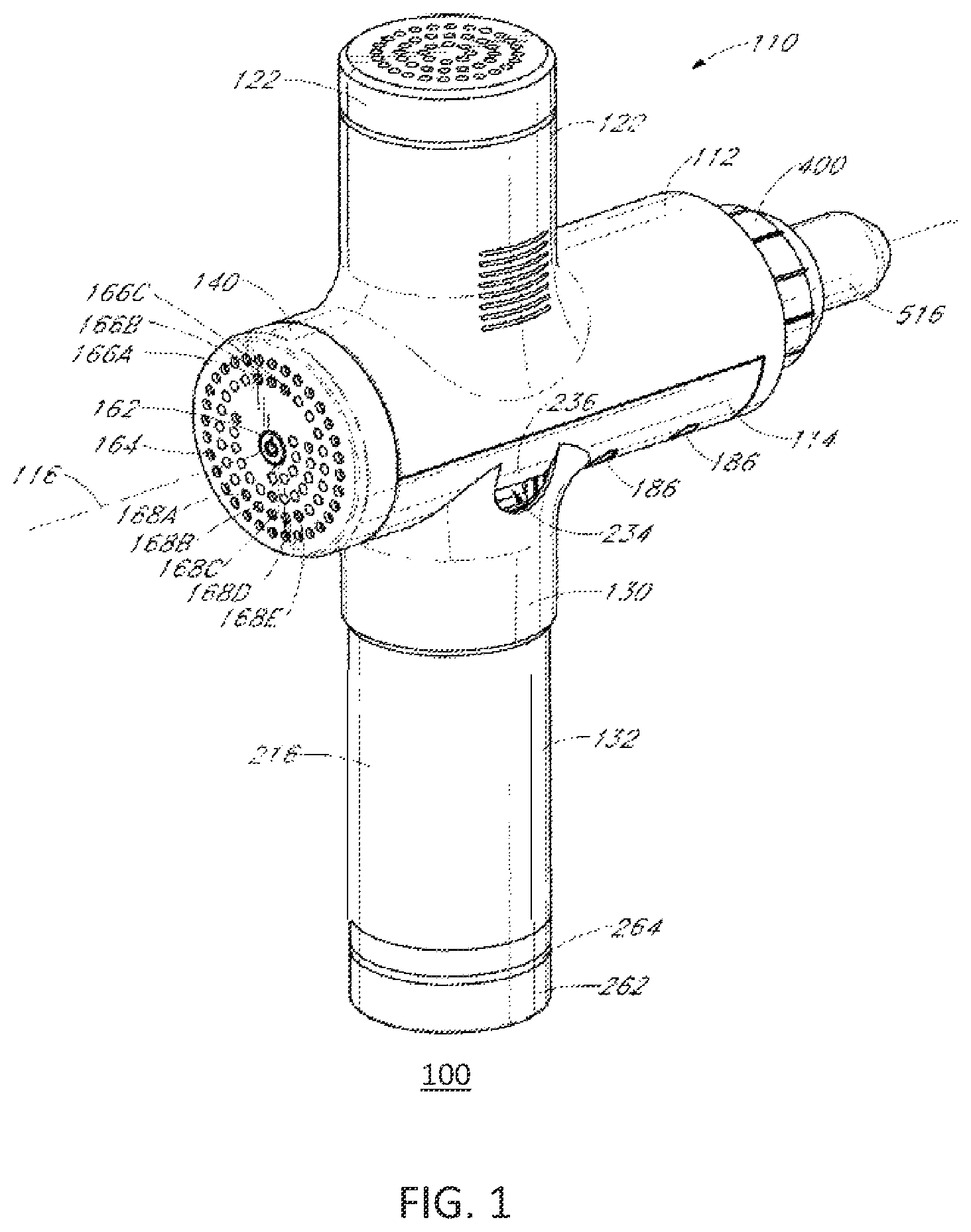 Patent US12508198 — System and methods for controlling a smart exercise recovery device and mitigation of damage from vibrations — Figure 1