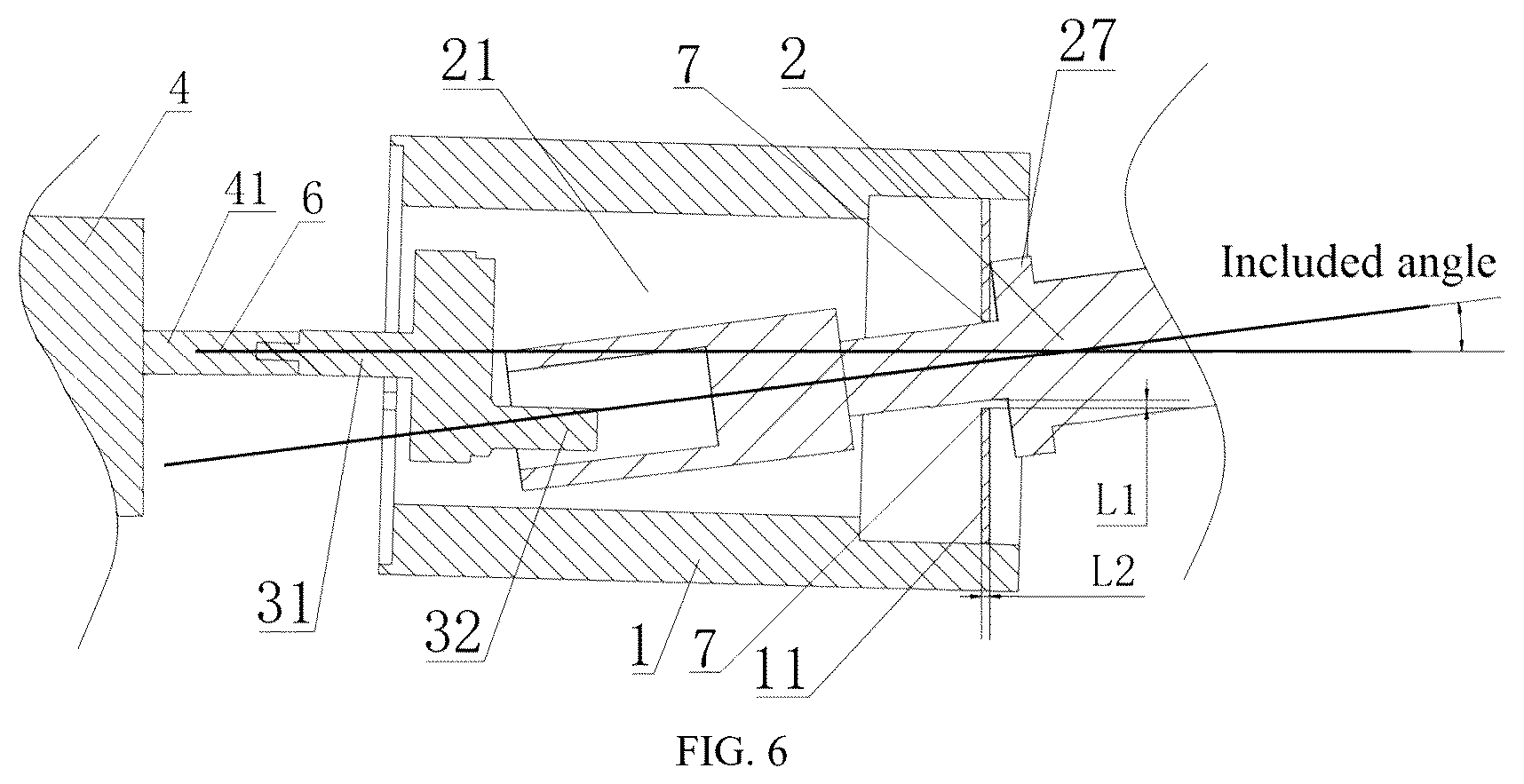 Patent US12508200 Figure 4 – Oscillating-drive mechanism for massager