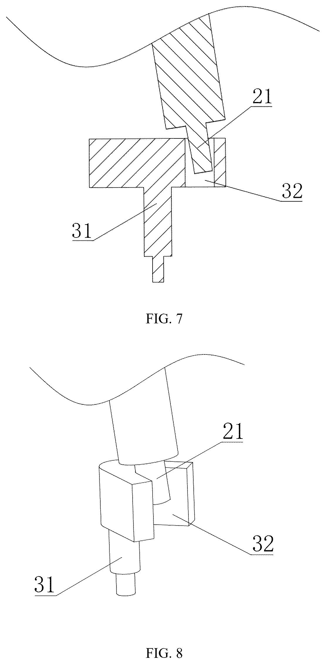 Patent US12508200 Figure 5 – Oscillating-drive mechanism for massager