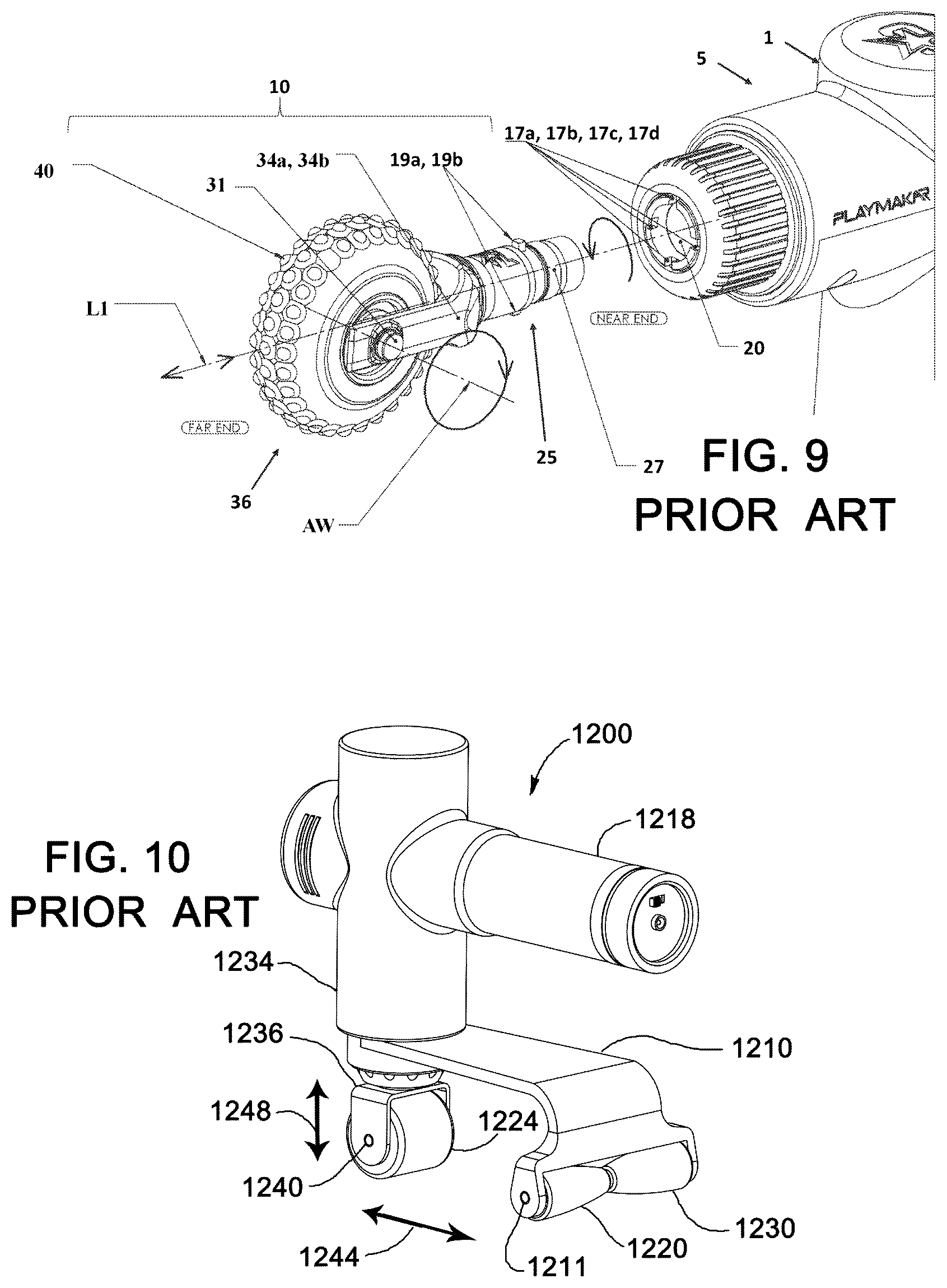 Patent US12508201 Figure 5 – Multi-axis massage gun