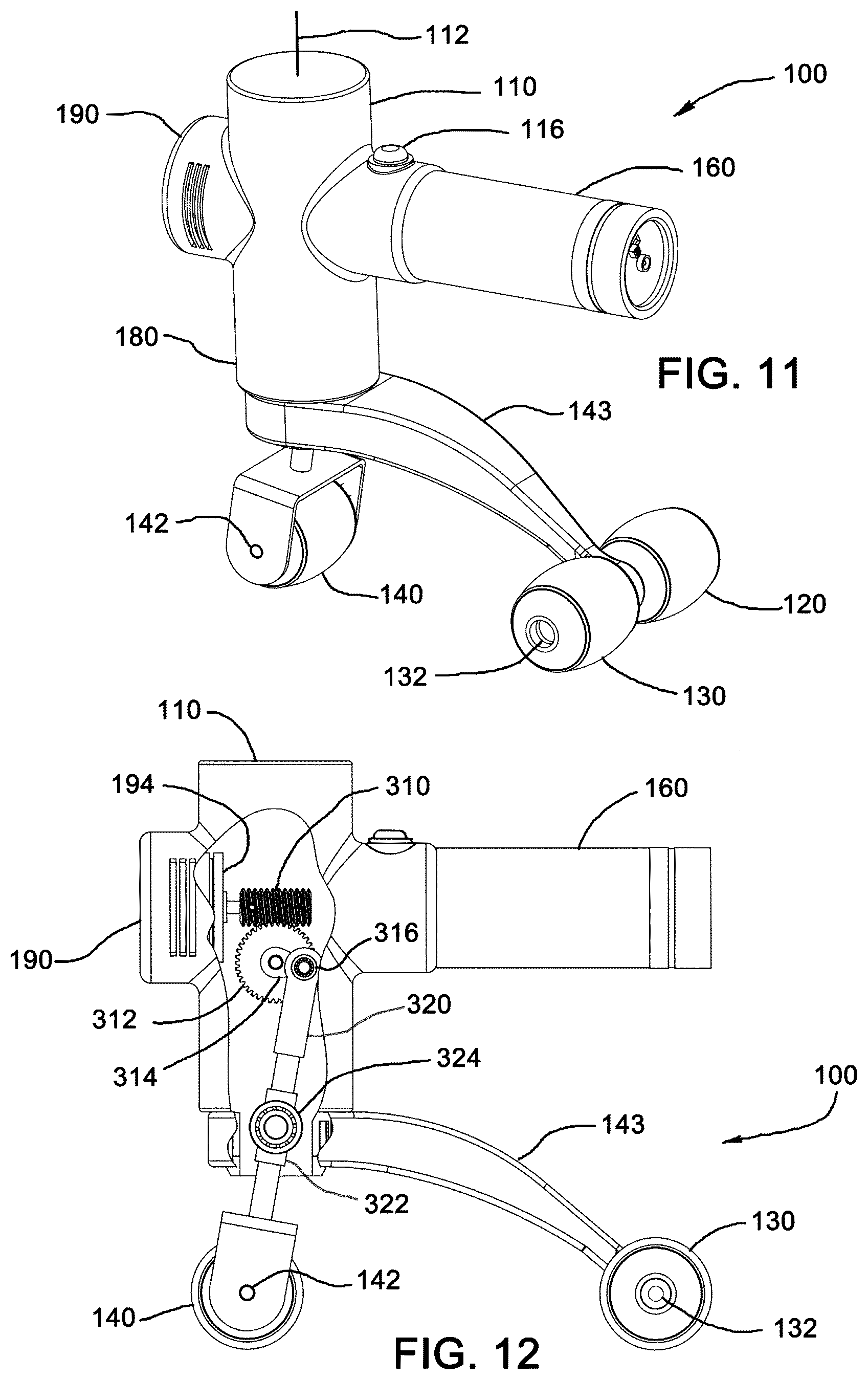 Patent US12508201 Figure 6 – Multi-axis massage gun