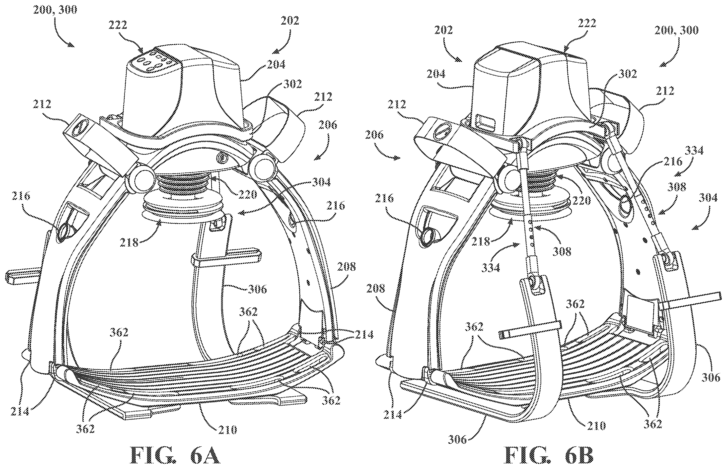 Patent US12508204 Figure 6 – Chest compression system retainer with shoulder brace for use with a patient transport apparatus