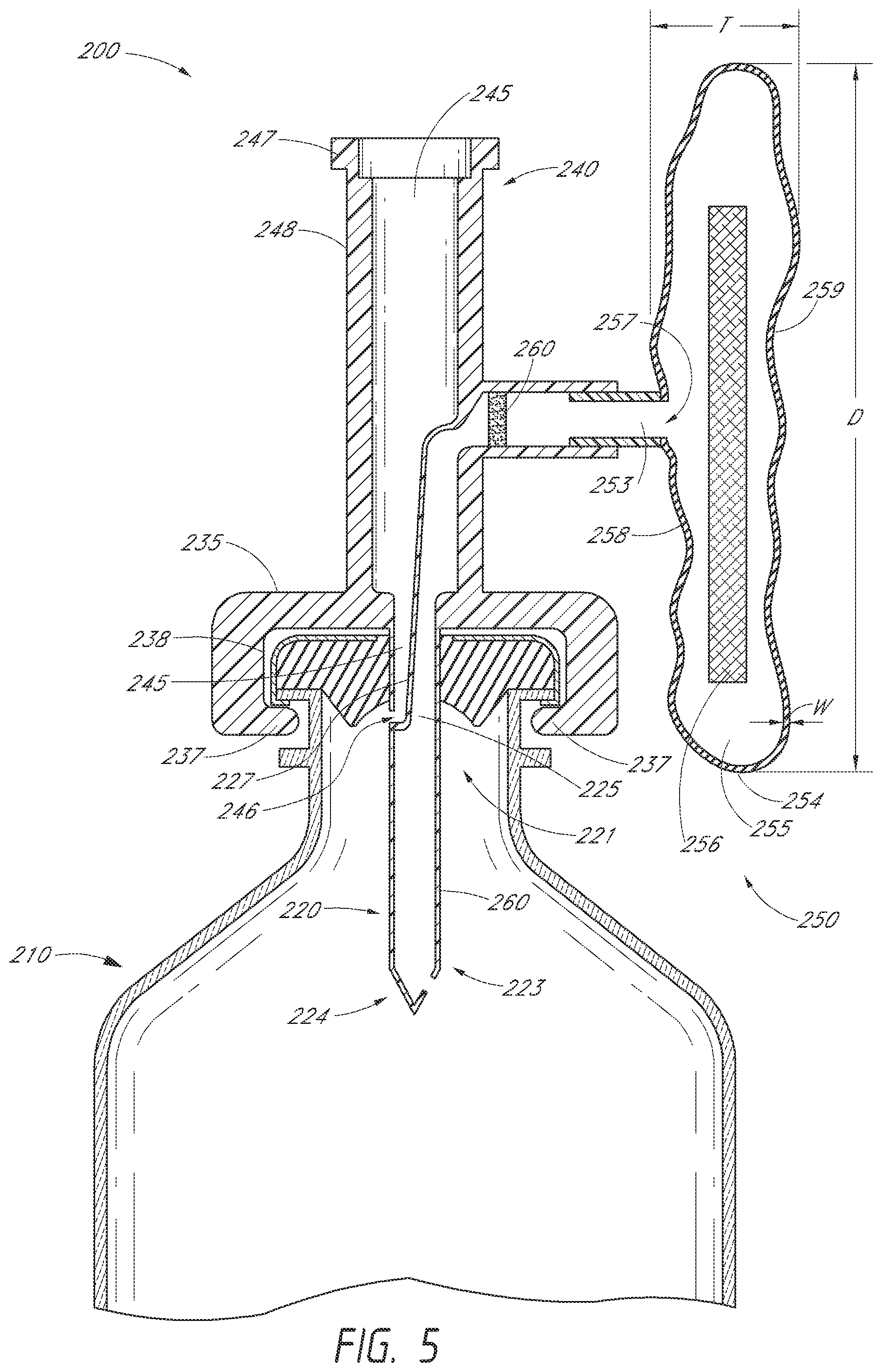 Patent US12508208 Figure 8 – Pressure-regulating vial adaptors