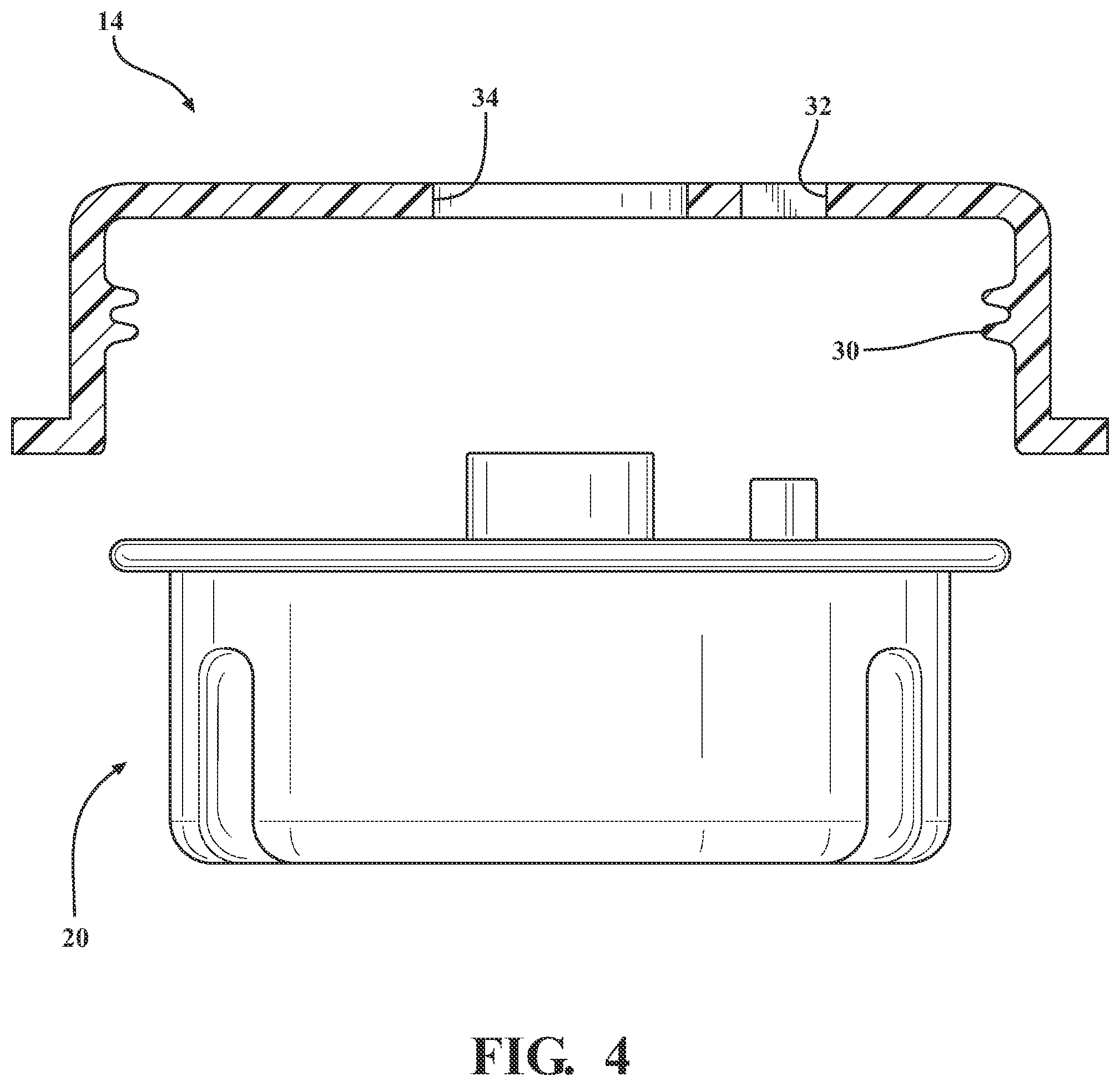Patent US12508210 Figure 3 – Container having a cap with recordable device and improved packaging profile