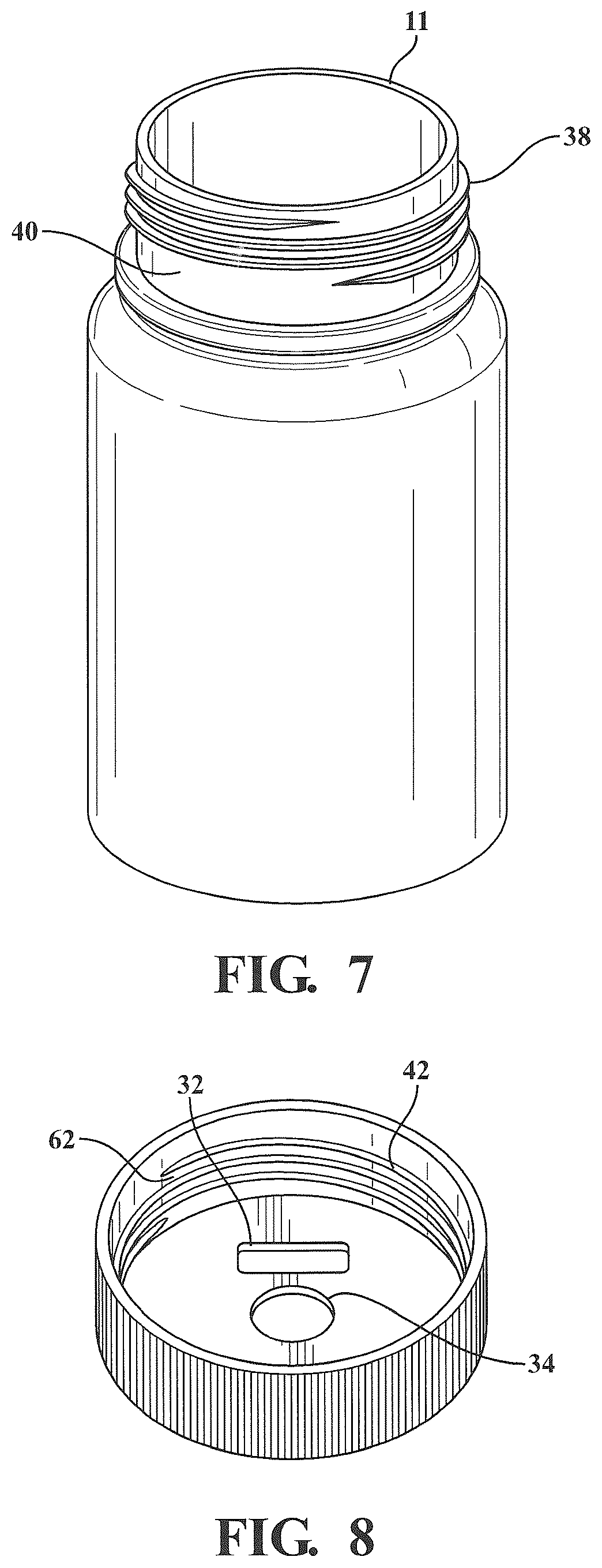 Patent US12508210 Figure 5 – Container having a cap with recordable device and improved packaging profile
