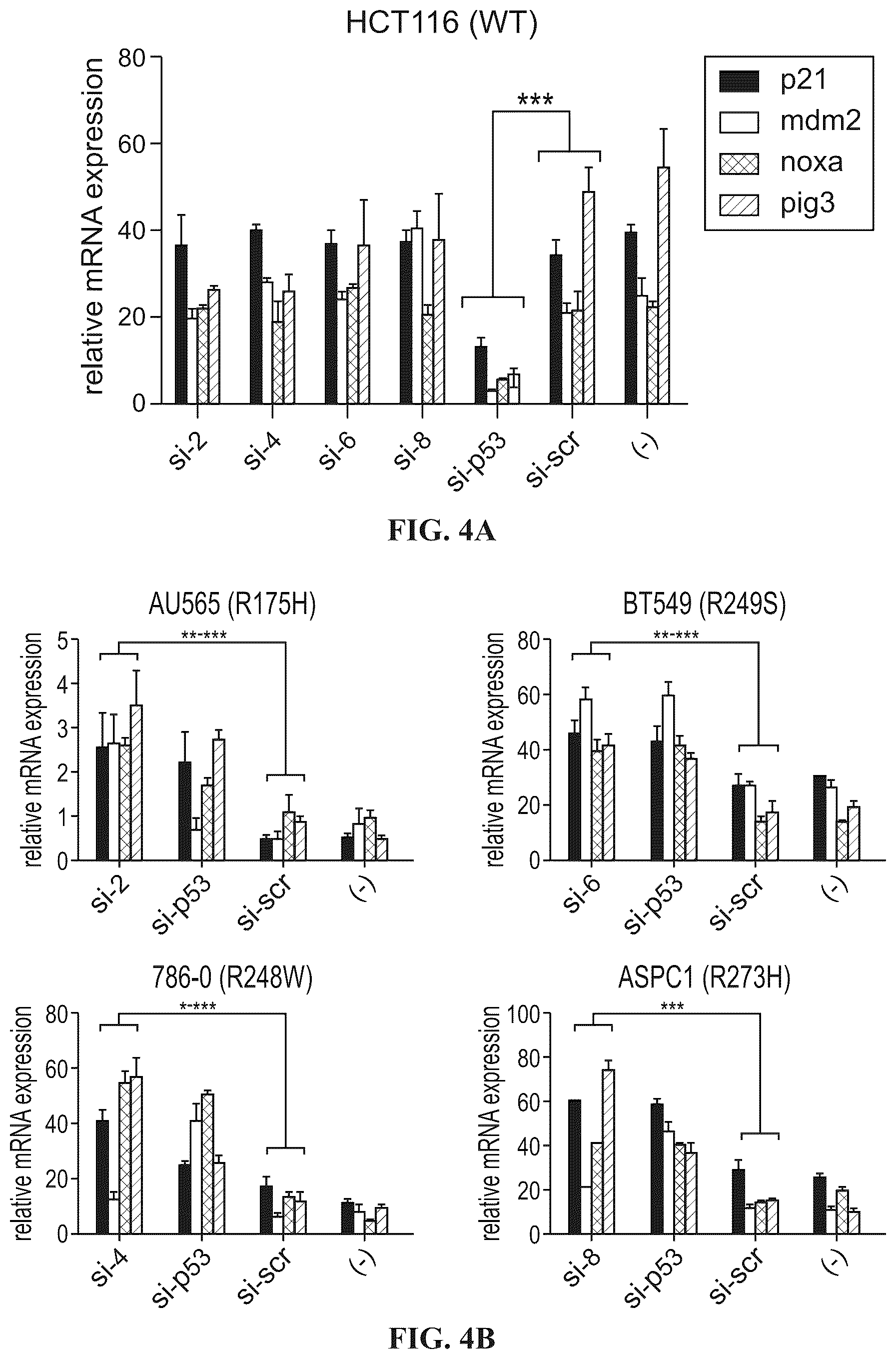 Patent US12508277 Figure 6 – Cancer therapeutic targeting using mutant P53-specific siRNAs