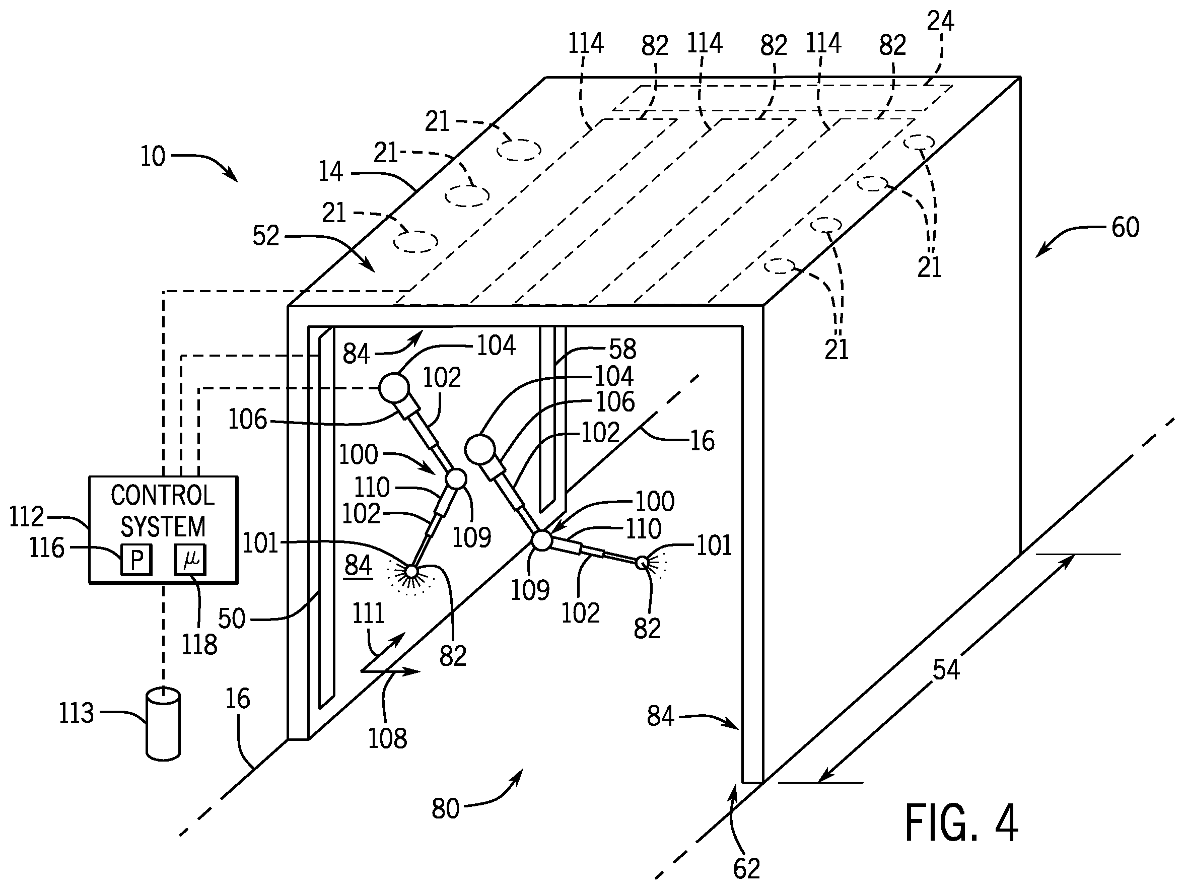 Patent US12508331 Figure 4 – Systems and methods for sanitizing amusement park equipment