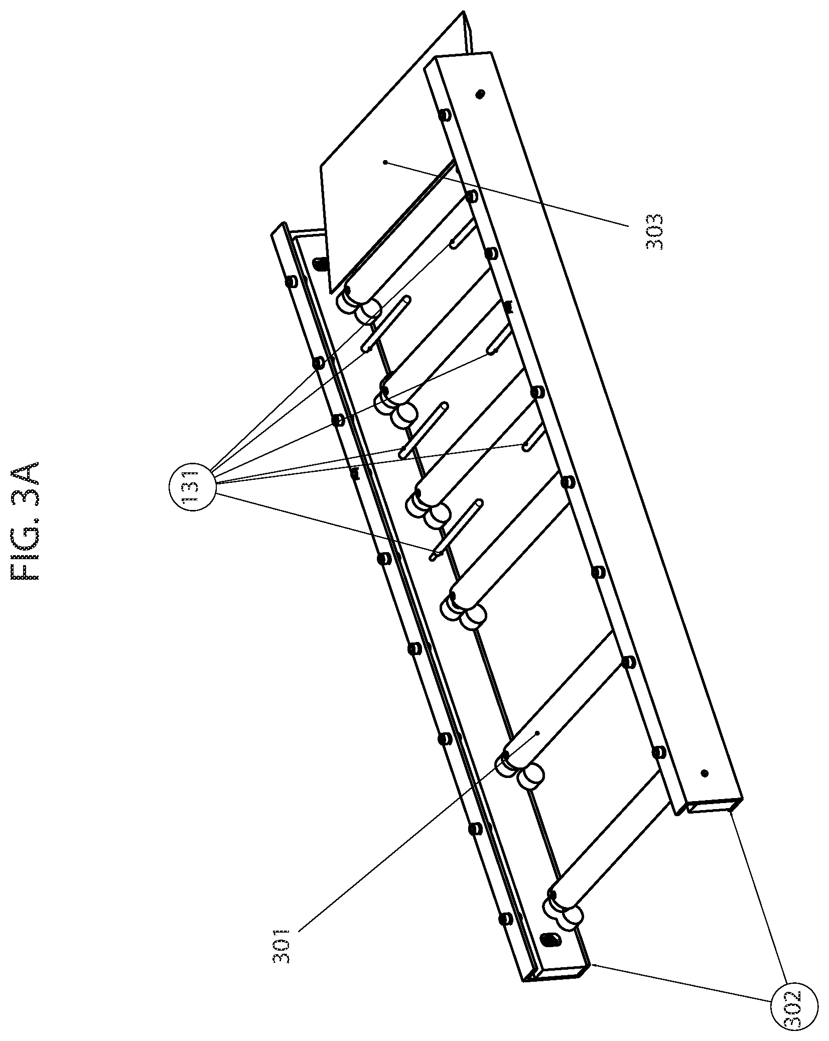 Patent US12508332 Figure 7 – Sanitizing light assembly and conveyor system