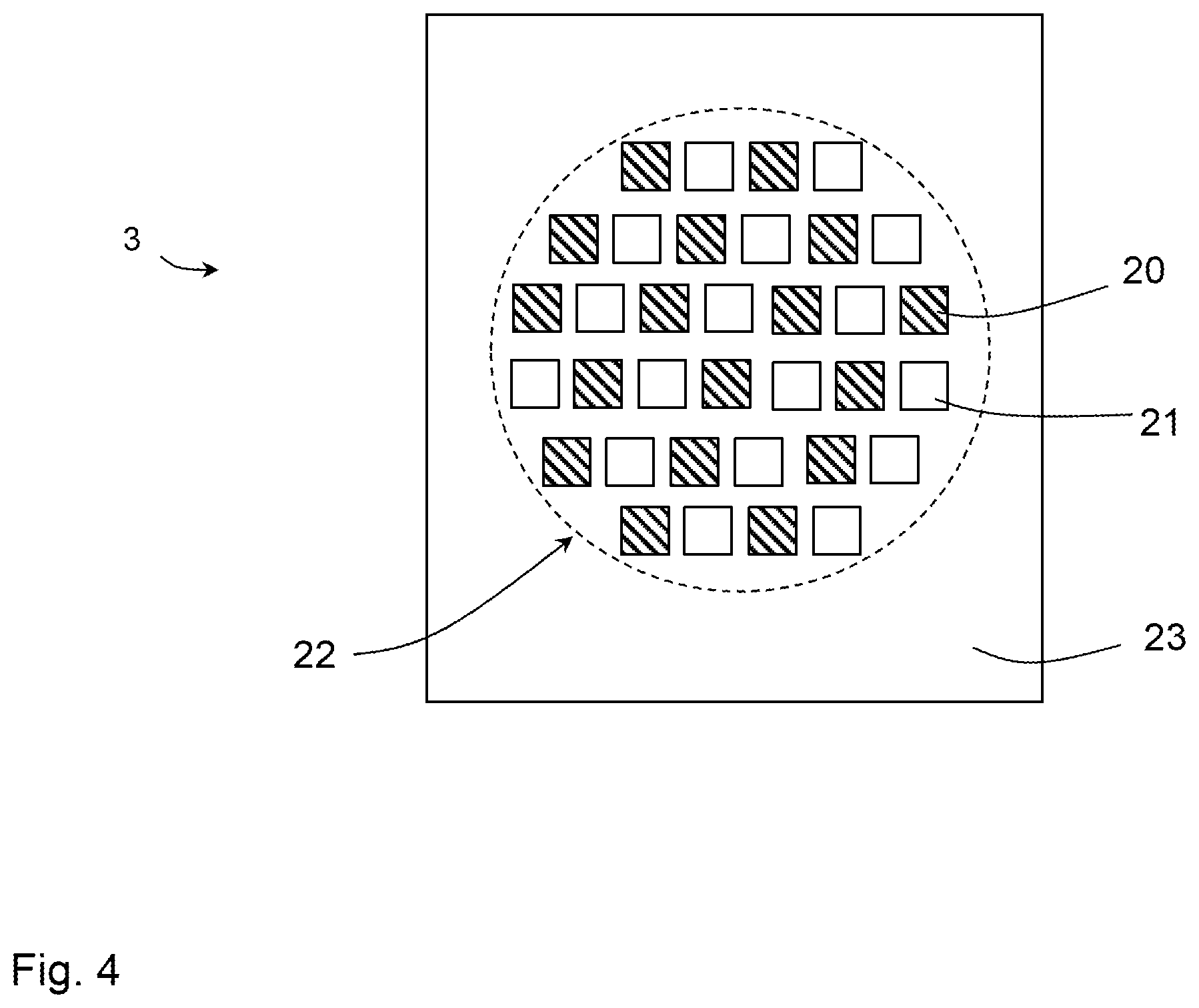 Patent US12508340 Figure 4 – Lighting device for disinfecting air in an environment