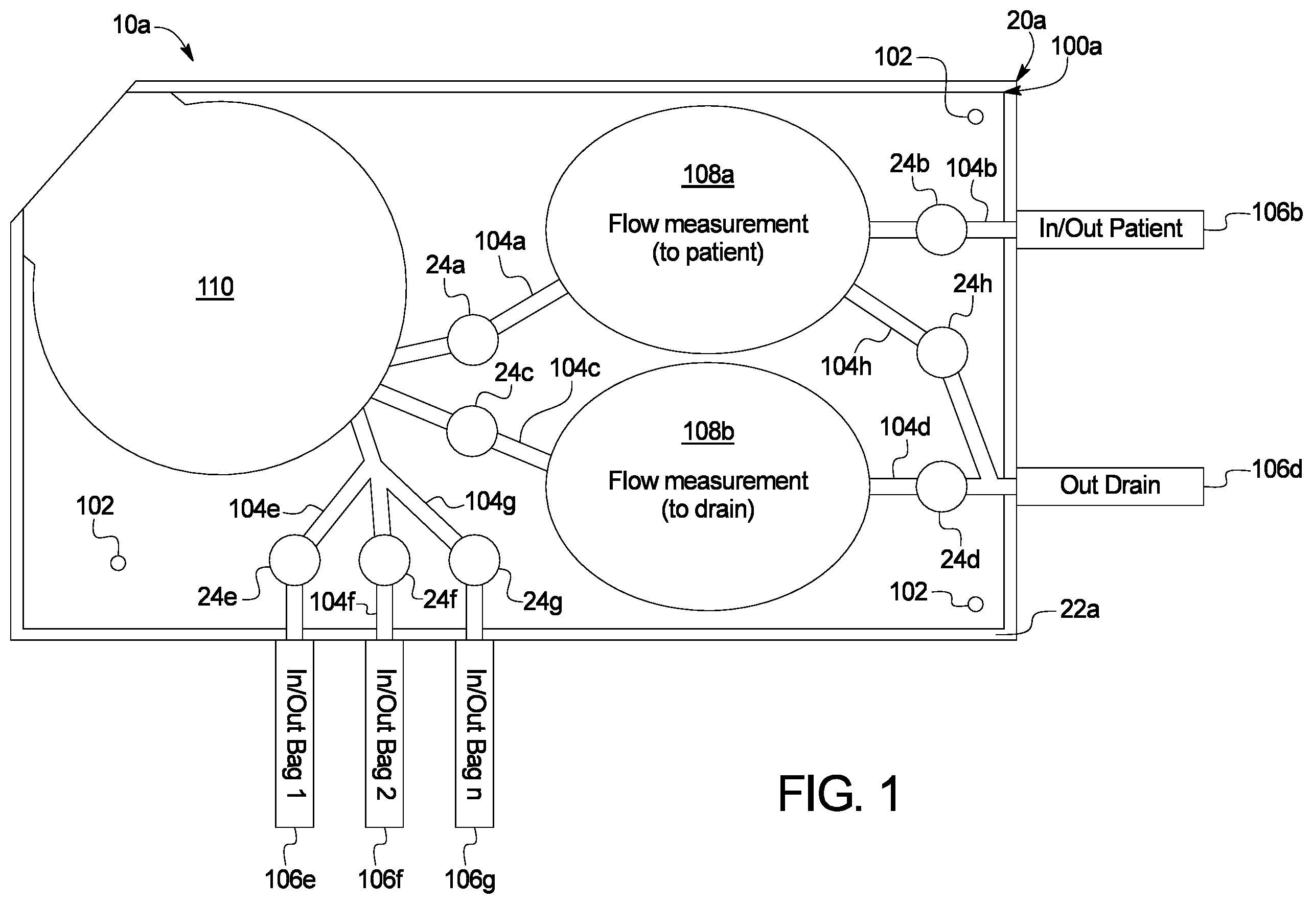 Patent US12508353 Figure 1 – Peritoneal dialysis system using ideal gas law