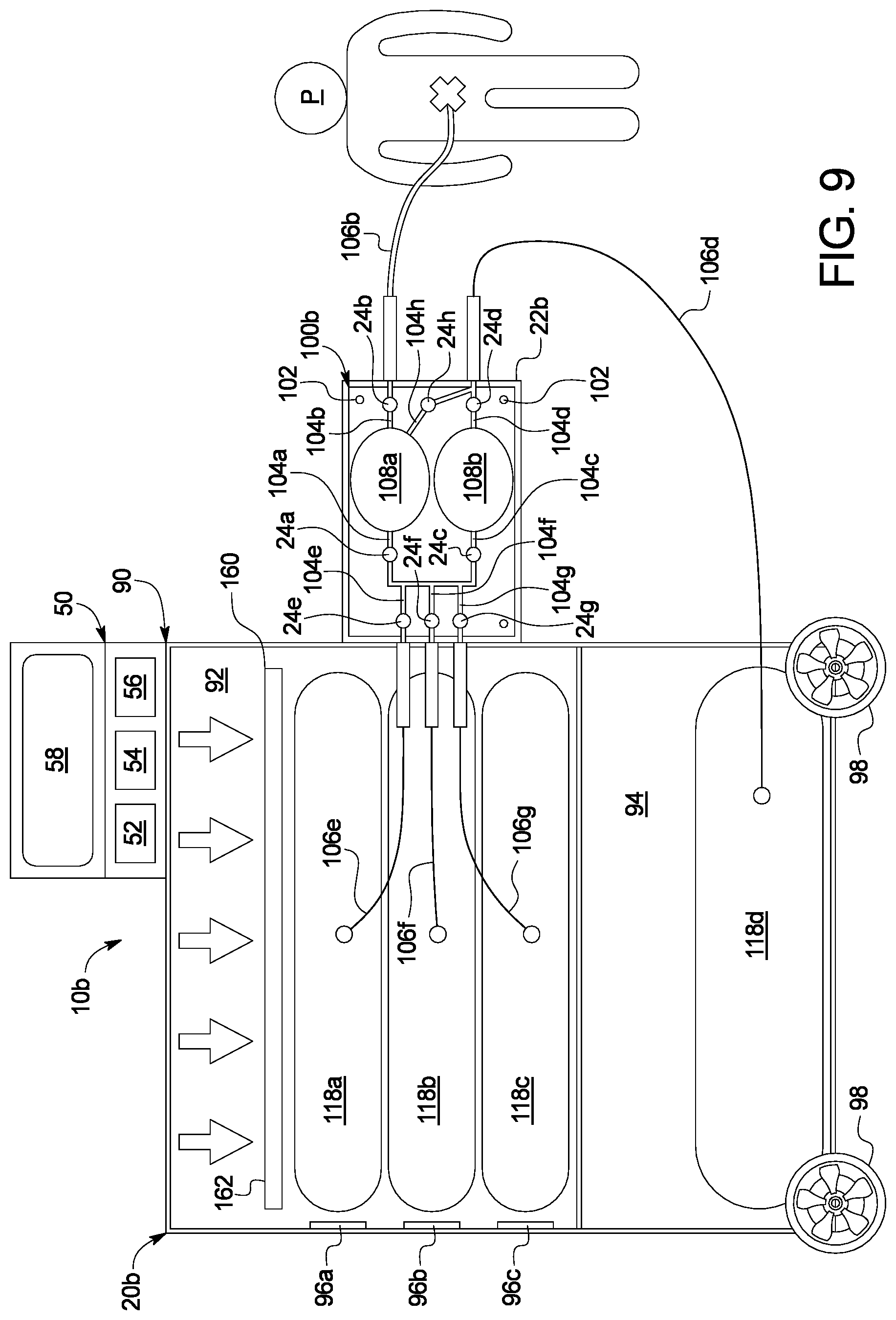 Patent US12508353 Figure 9 – Peritoneal dialysis system using ideal gas law