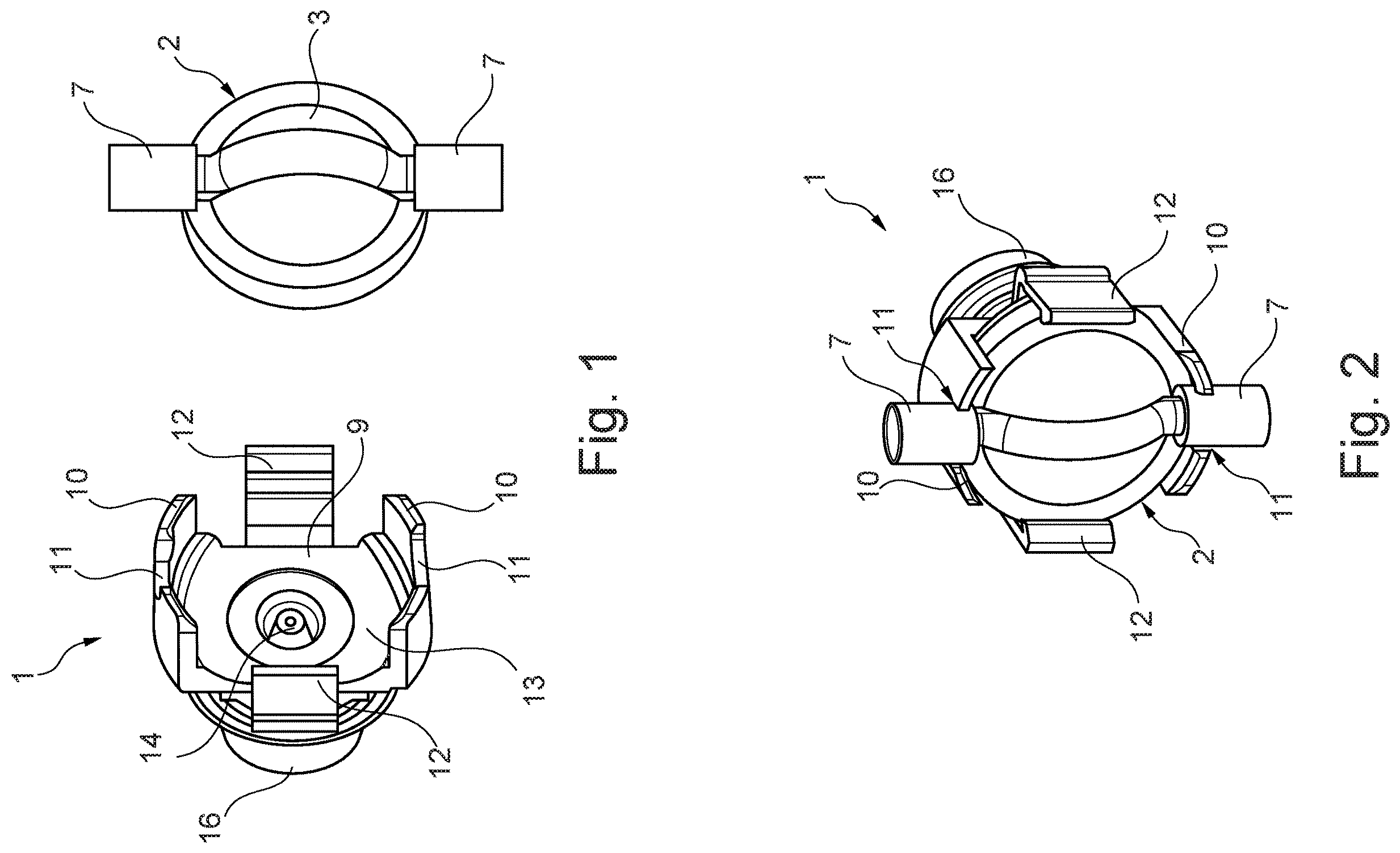 Patent US12508356 Figure 1 – Pressure cell holder for an extracorporeal blood treatment machine