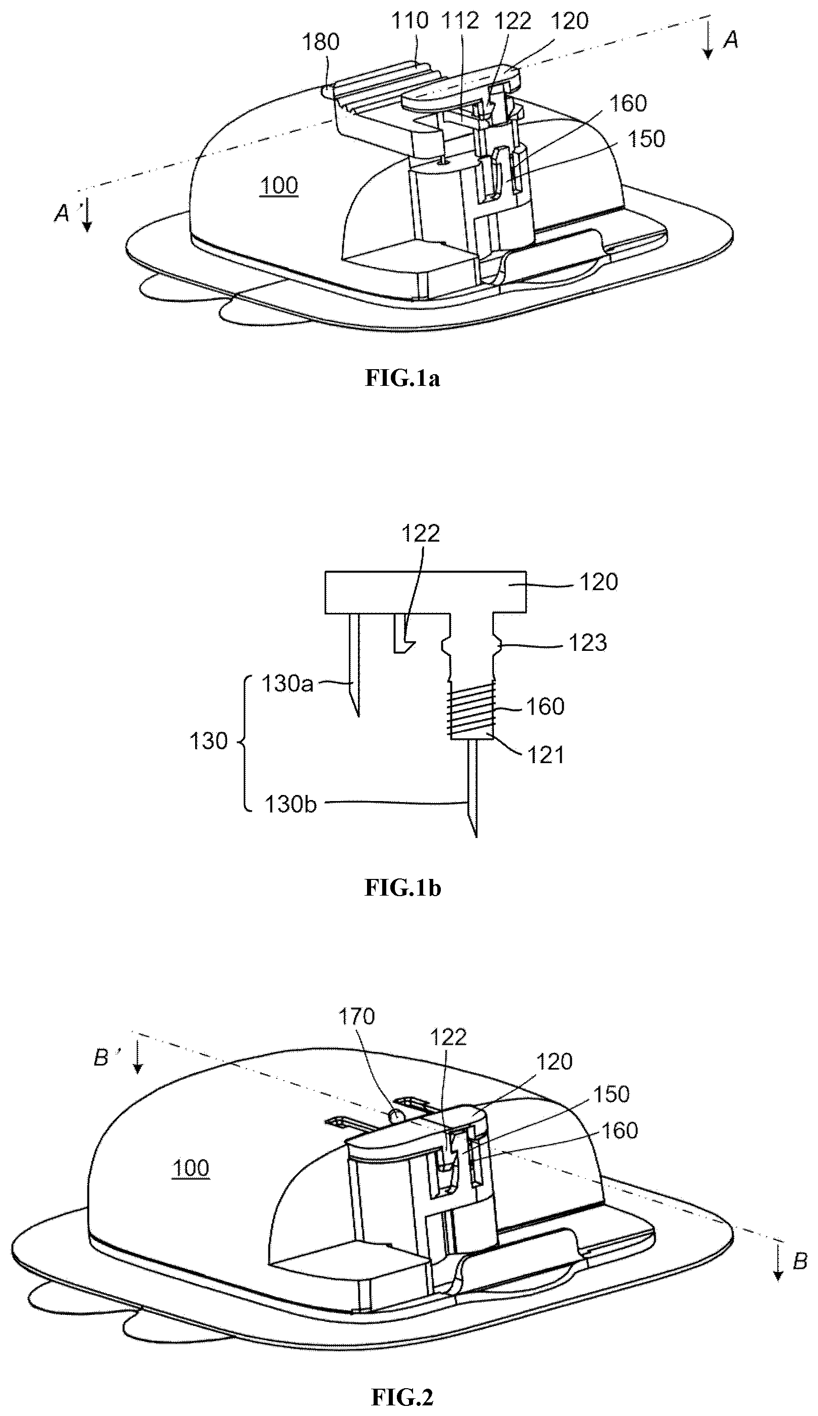 Patent US12508362 — Infusion needle structure of drug infusion device — Figure 1