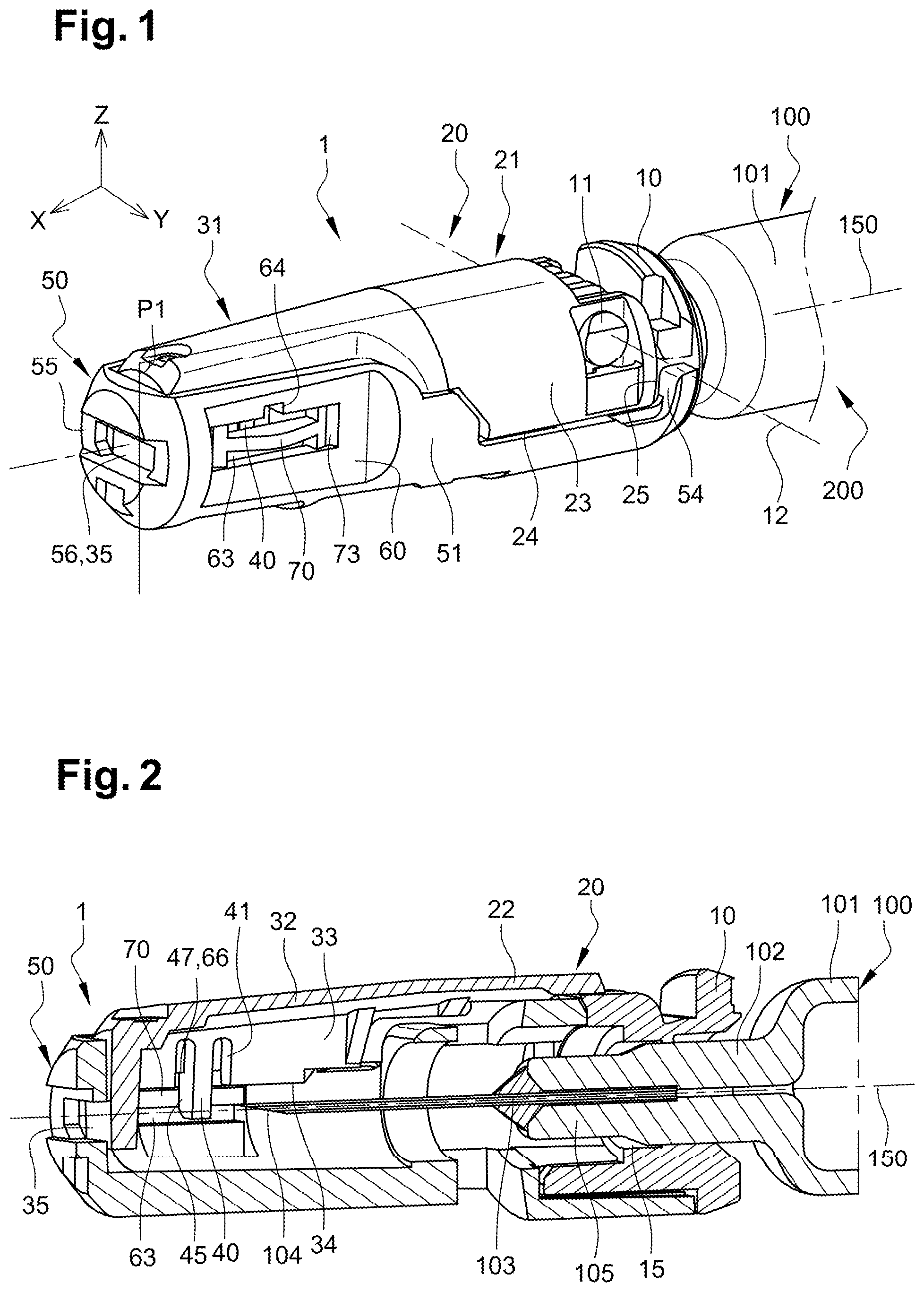Patent US12508373 Figure 1 – Safety device for preventing needle stick injury with a needle of a medical injection device