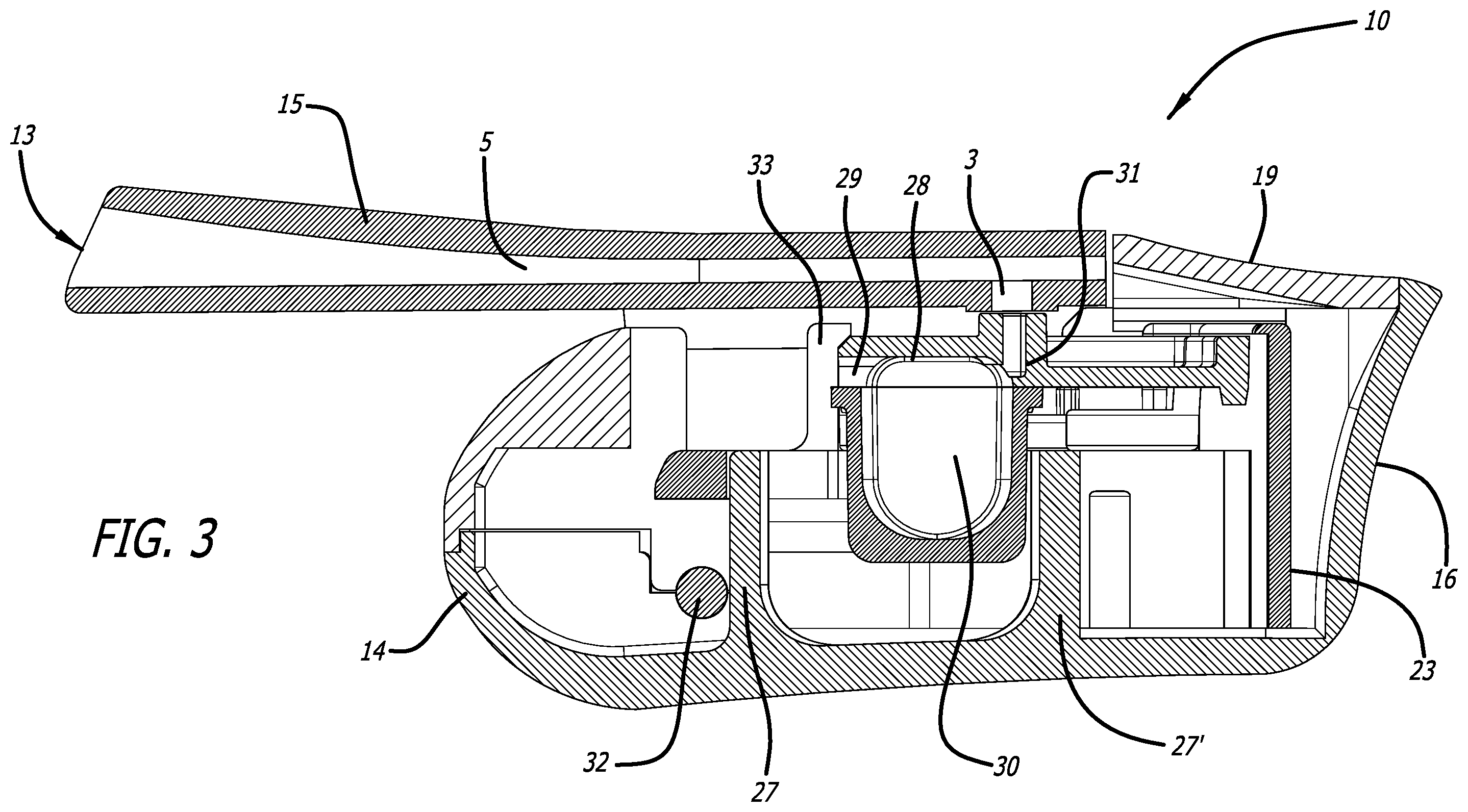 Patent US12508376 Figure 3 – Dry powder inhaler