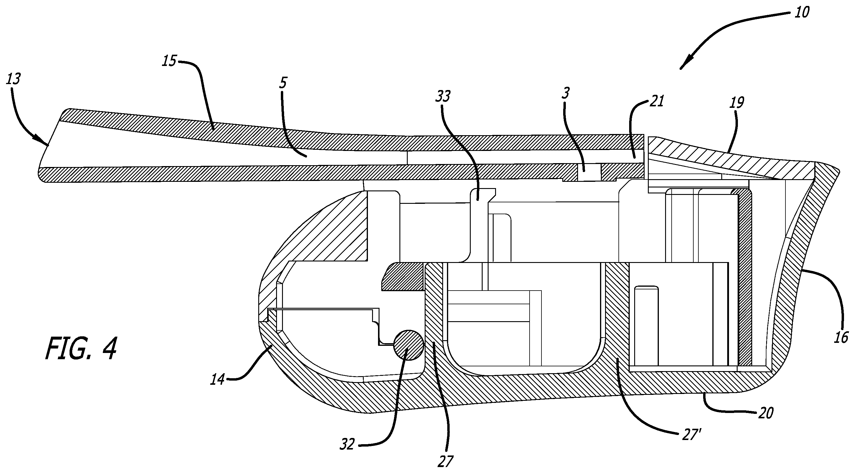 Patent US12508376 Figure 4 – Dry powder inhaler