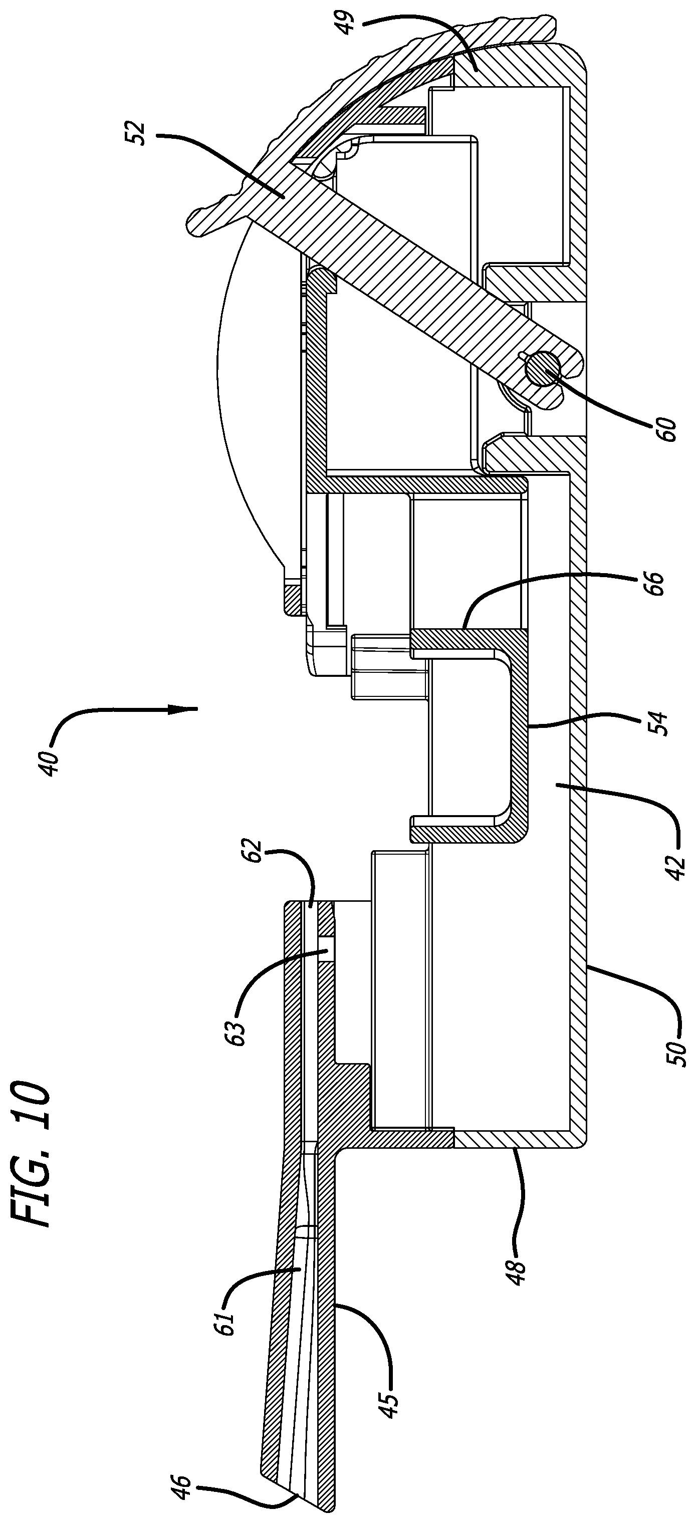 Patent US12508376 Figure 10 – Dry powder inhaler