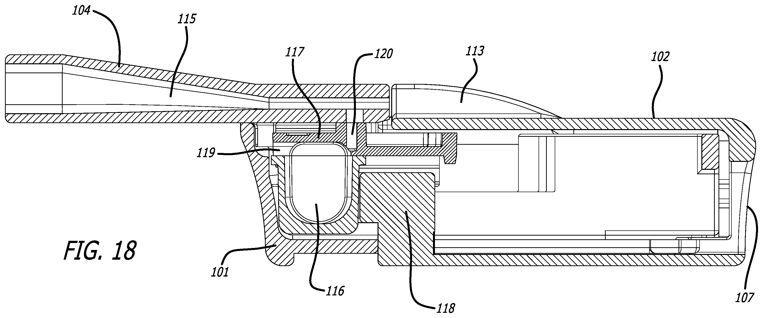 Patent US12508376 Figure 18 – Dry powder inhaler