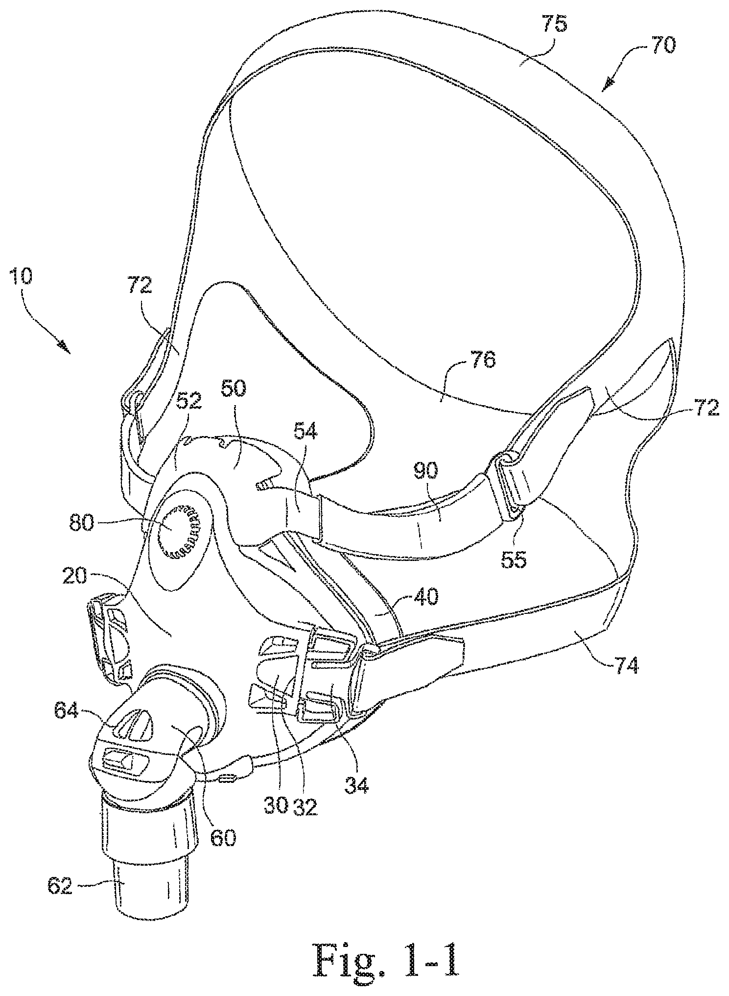 Patent US12508386 Figure 1 – Mask system