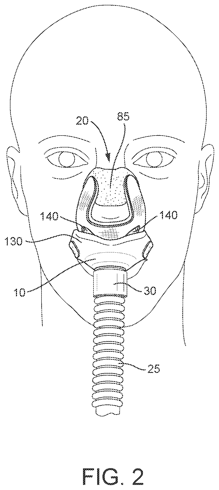 Patent US12508387 Figure 2 – Patient interface systems