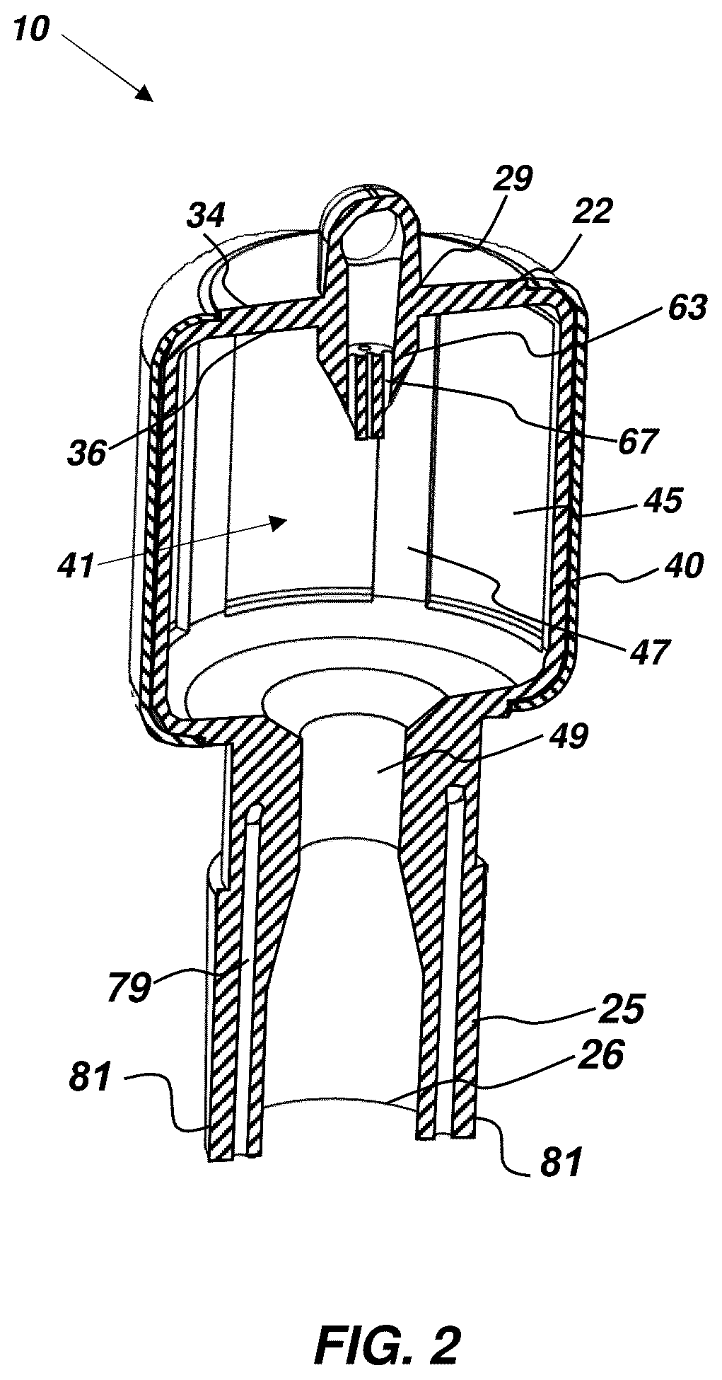 Patent US12508390 Figure 2 – Respiratory fluid flow control device and method of using same