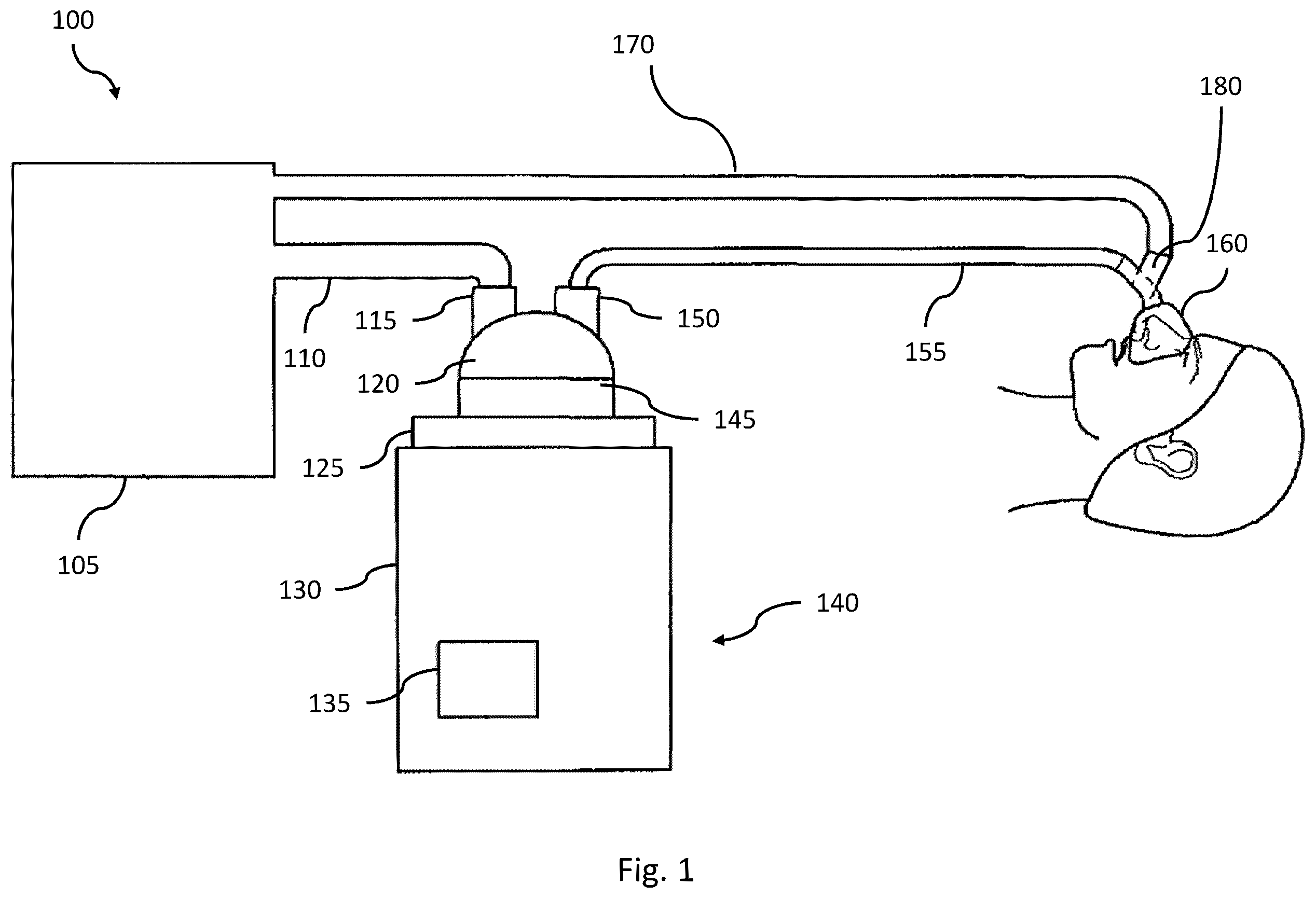 Patent US12508391 Figure 1 – Sensing arrangements for medical devices