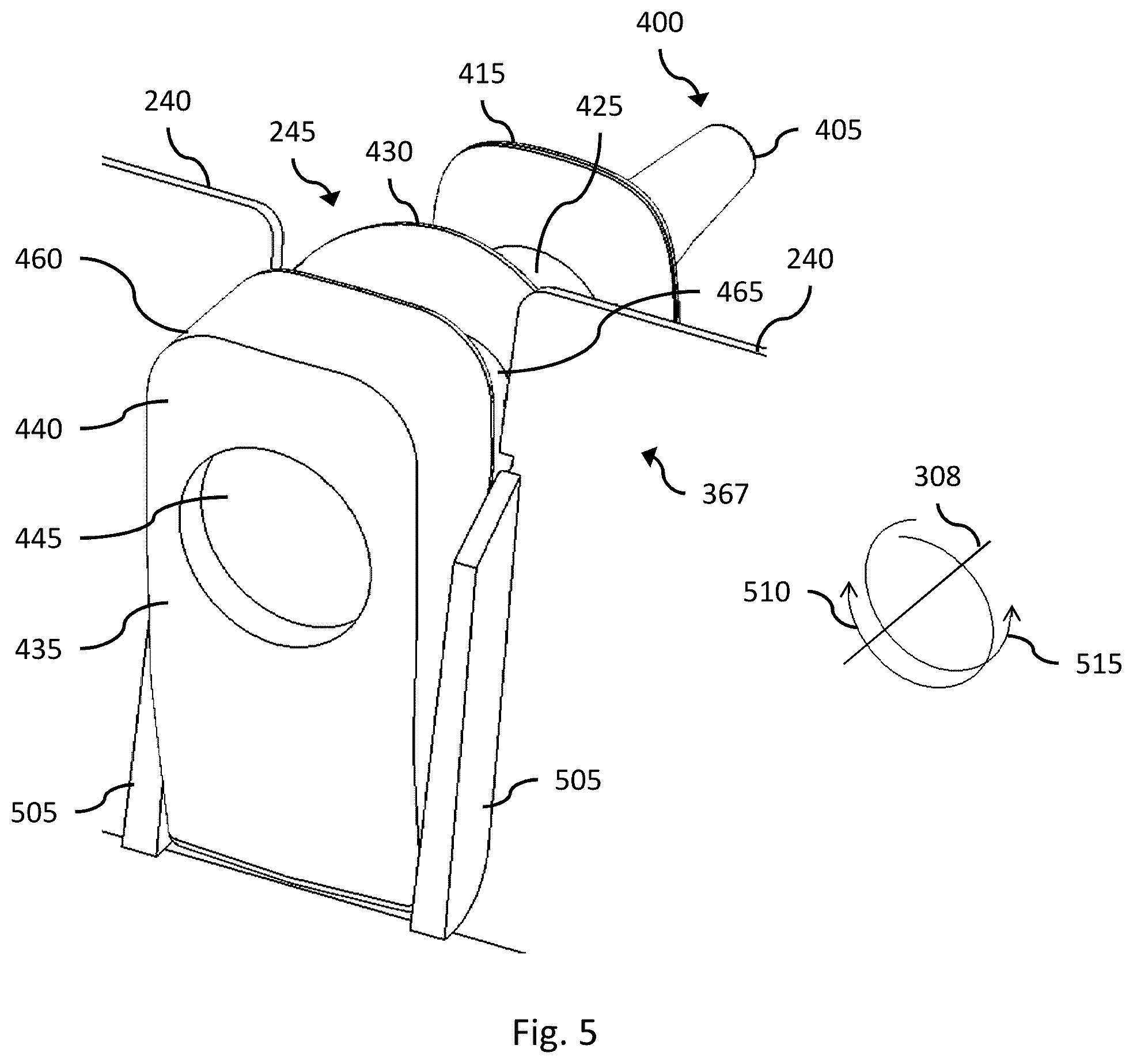 Patent US12508391 Figure 5 – Sensing arrangements for medical devices