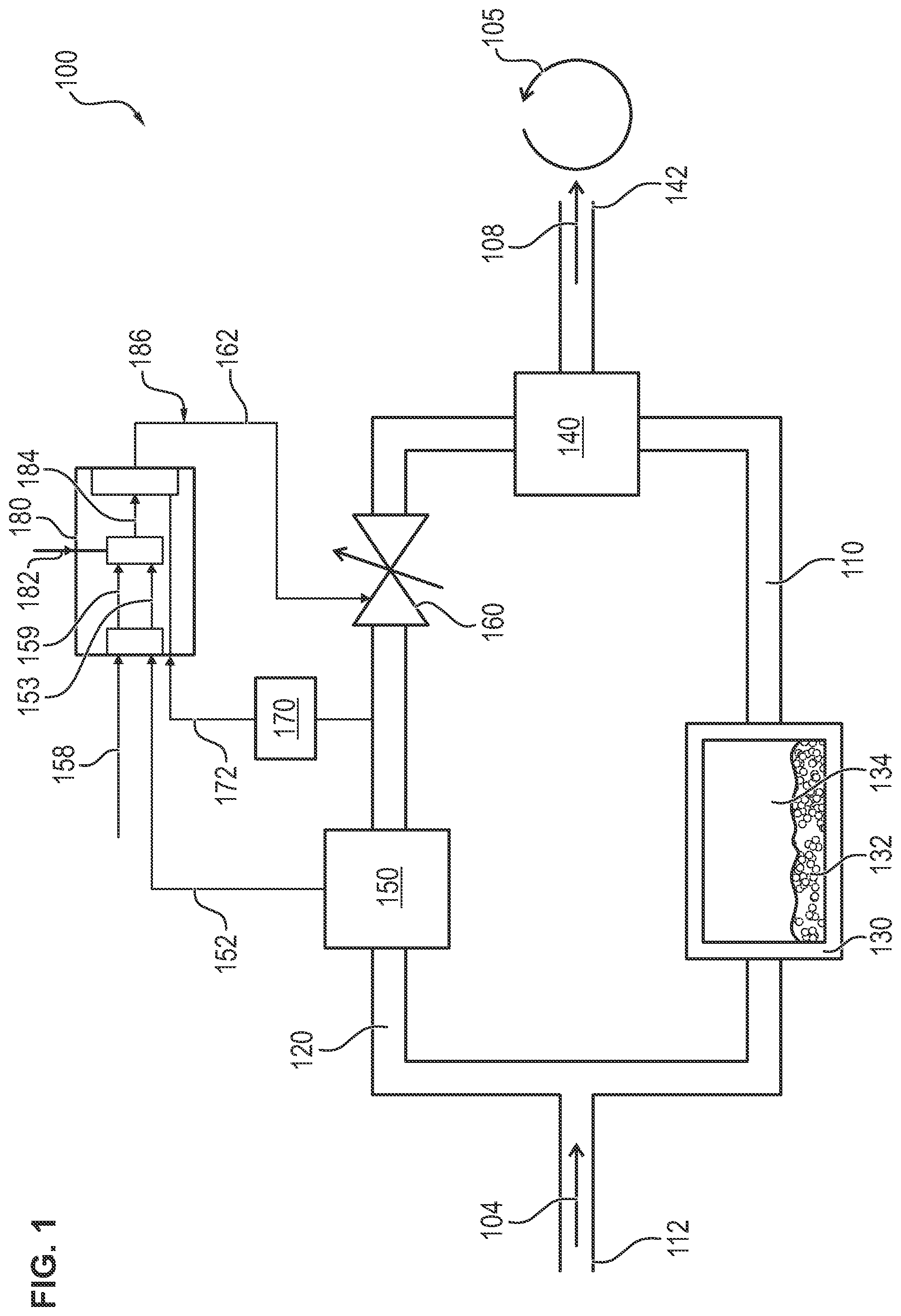 Patent US12508392 Figure 1 – Anesthetic dispensing device and process for setting an anesthetic concentration