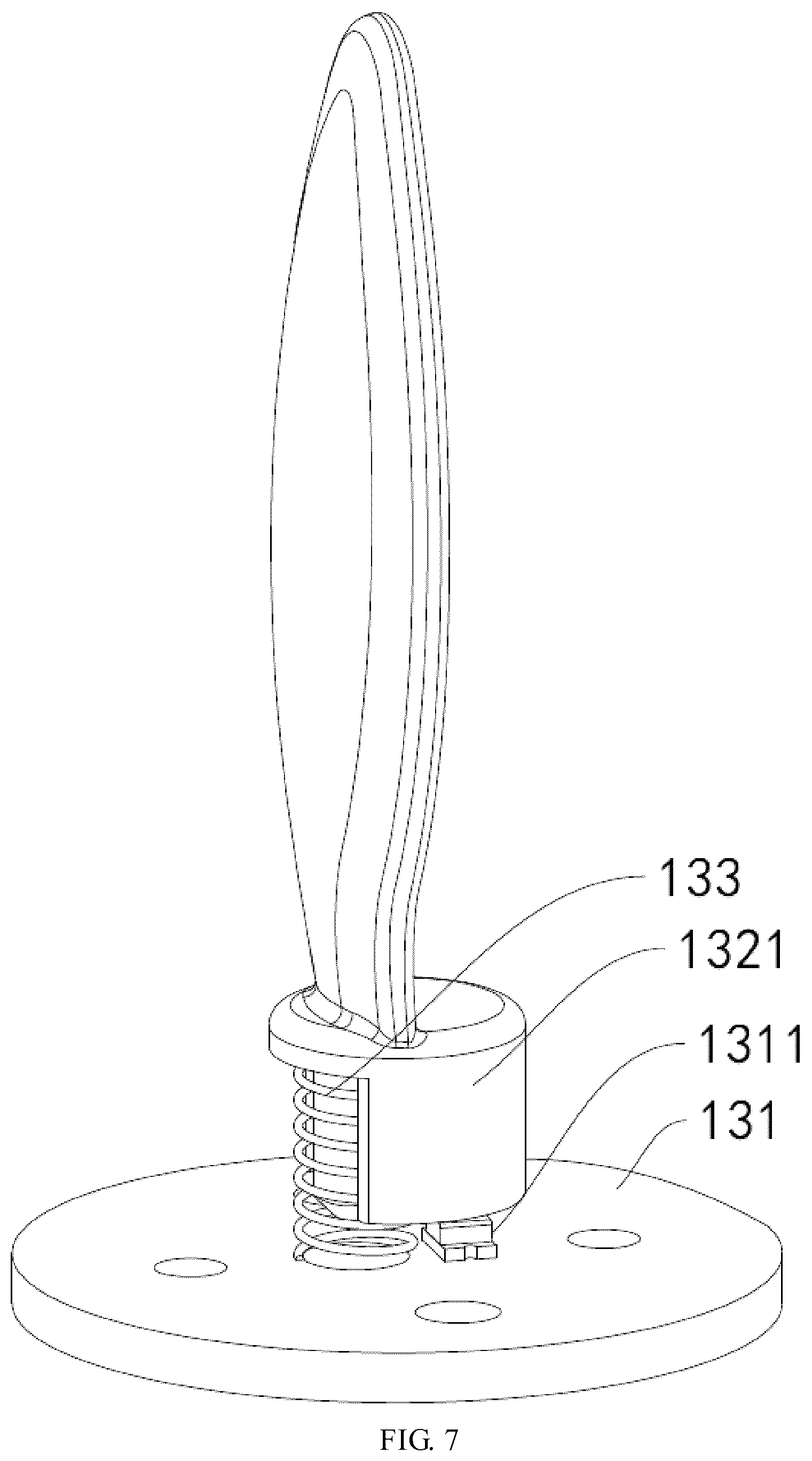 Patent US12508396 Figure 7 – Aromatherapy candle lamp