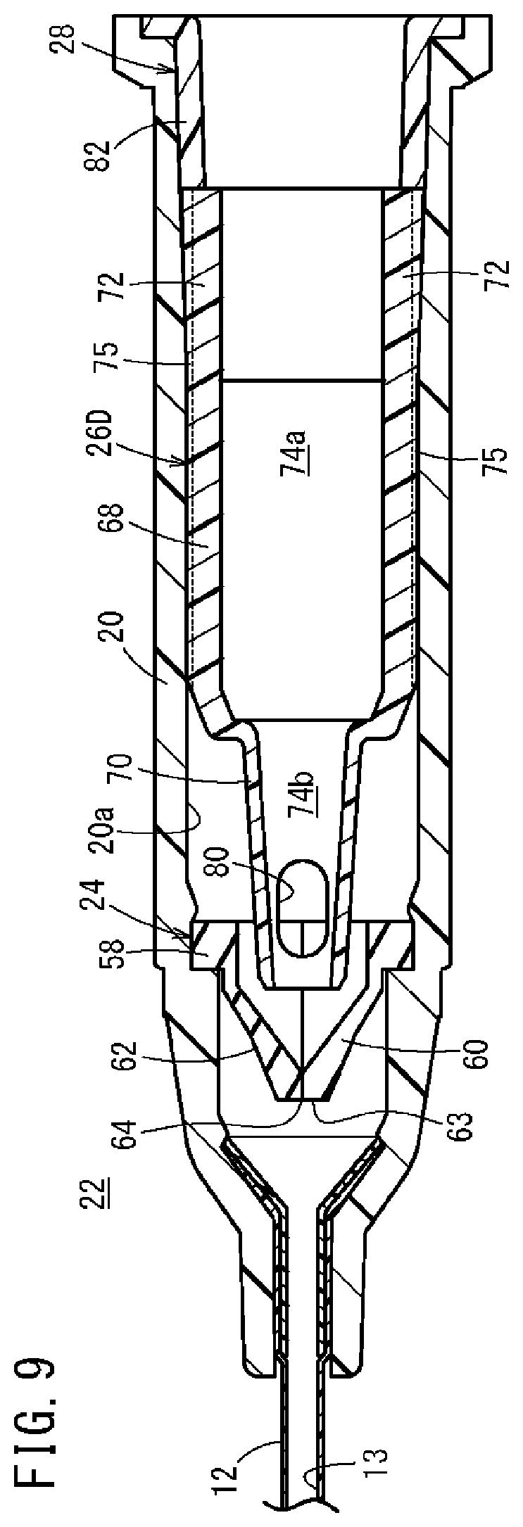 Patent US12508402 Figure 9 – Catheter assembly