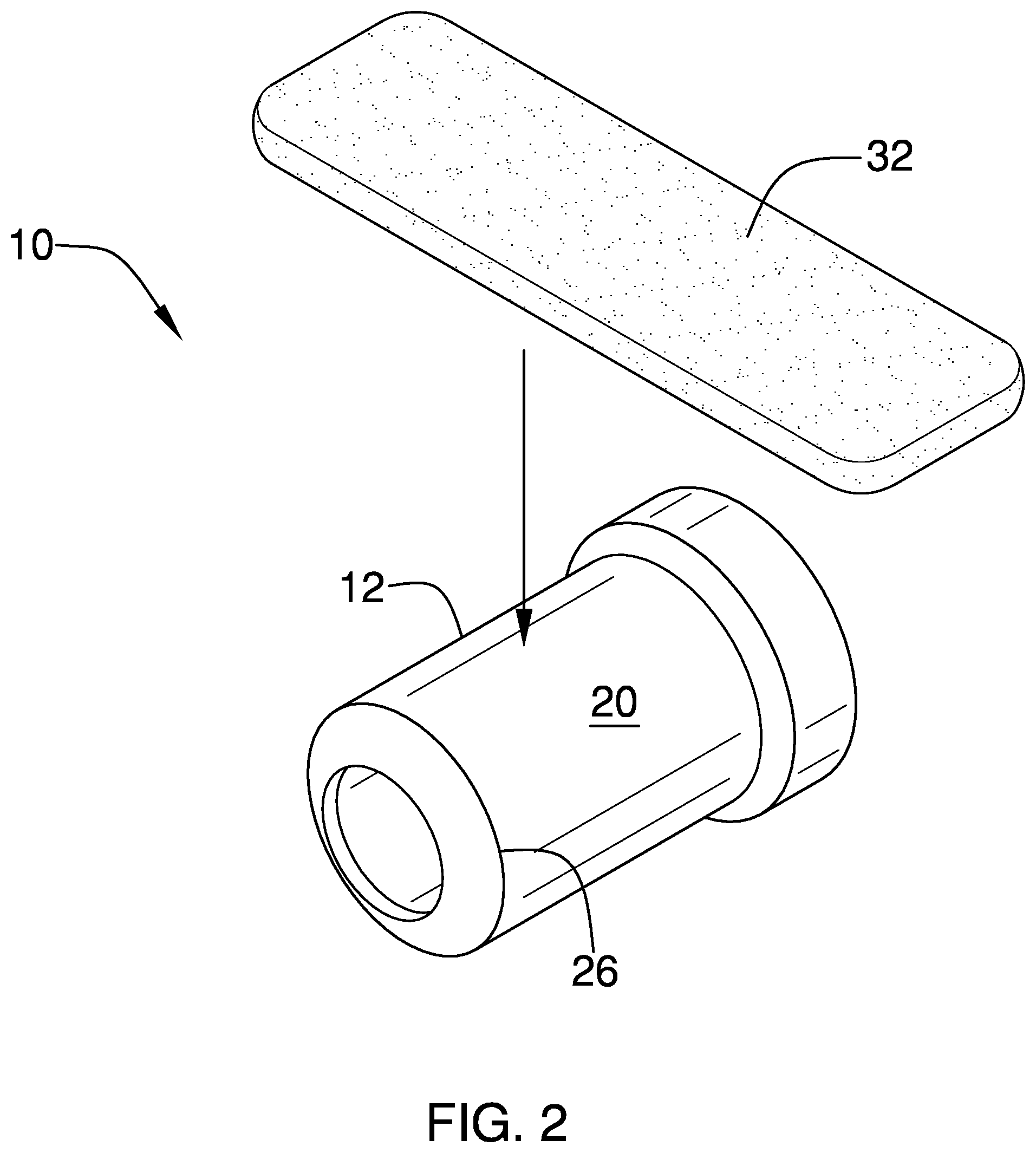 Patent US12508410 Figure 2 – Moldable gripping device and method of use