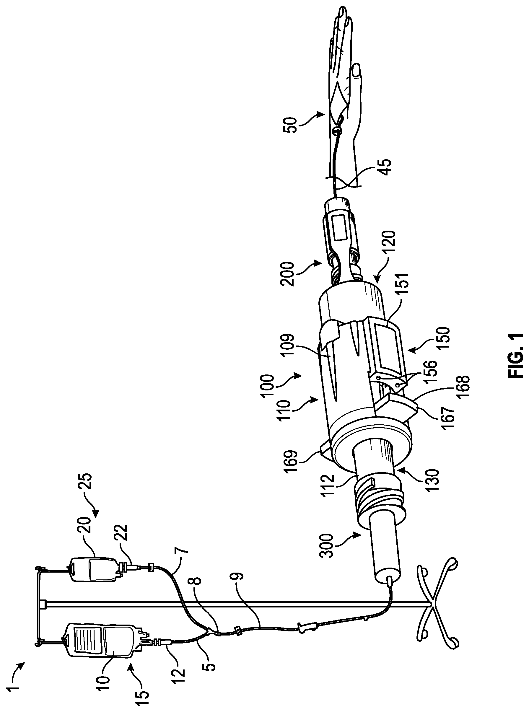 Patent US12508413 Figure 1 – Connector coupling assembly