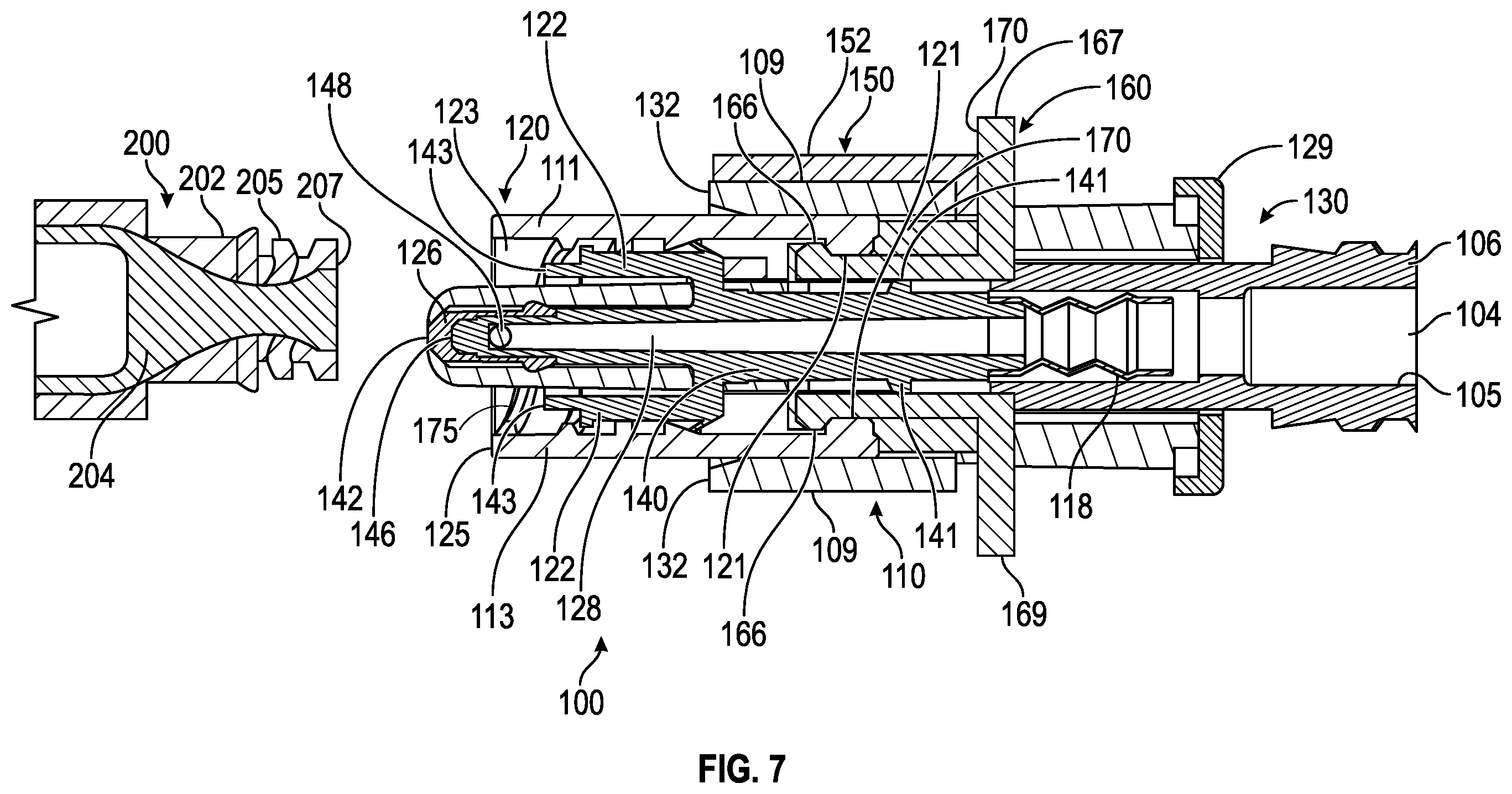 Patent US12508413 Figure 5 – Connector coupling assembly